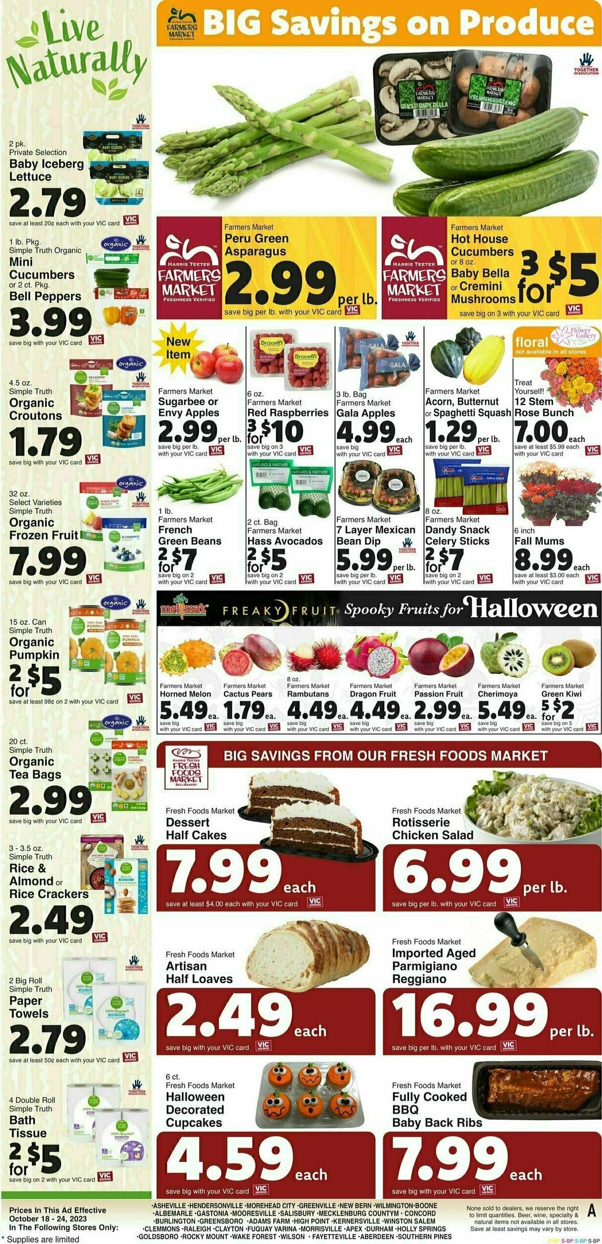 Harris Teeter Weekly Ad from October 18