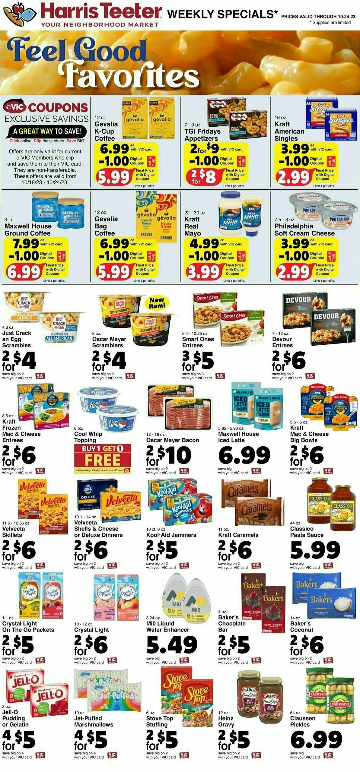 Harris Teeter Weekly Ad from October 18