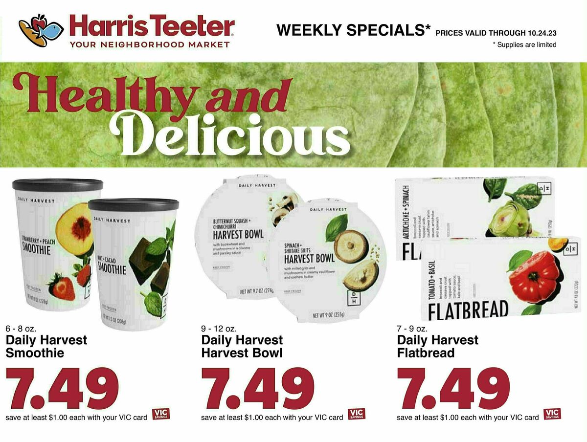 Harris Teeter Weekly Ad from October 18