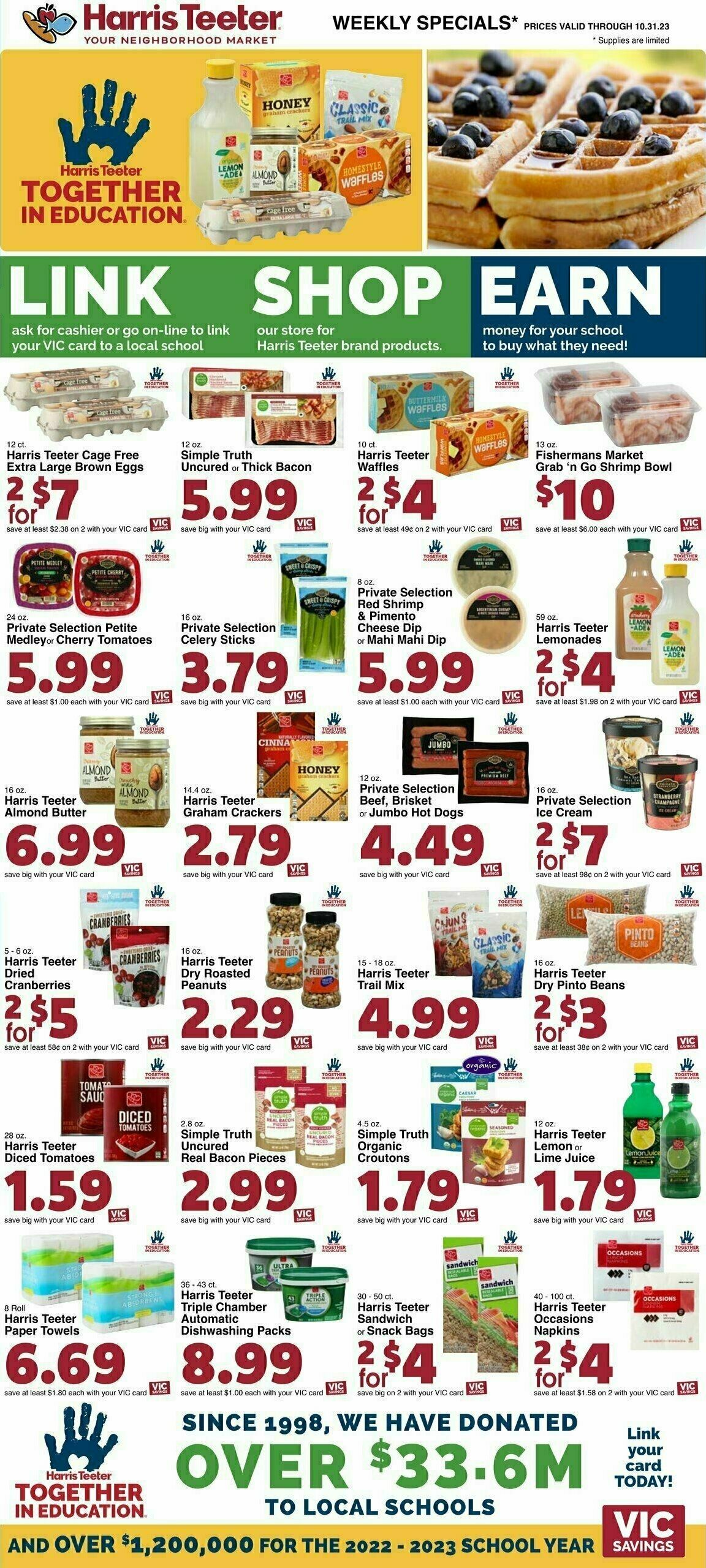 Harris Teeter Weekly Ad from October 25
