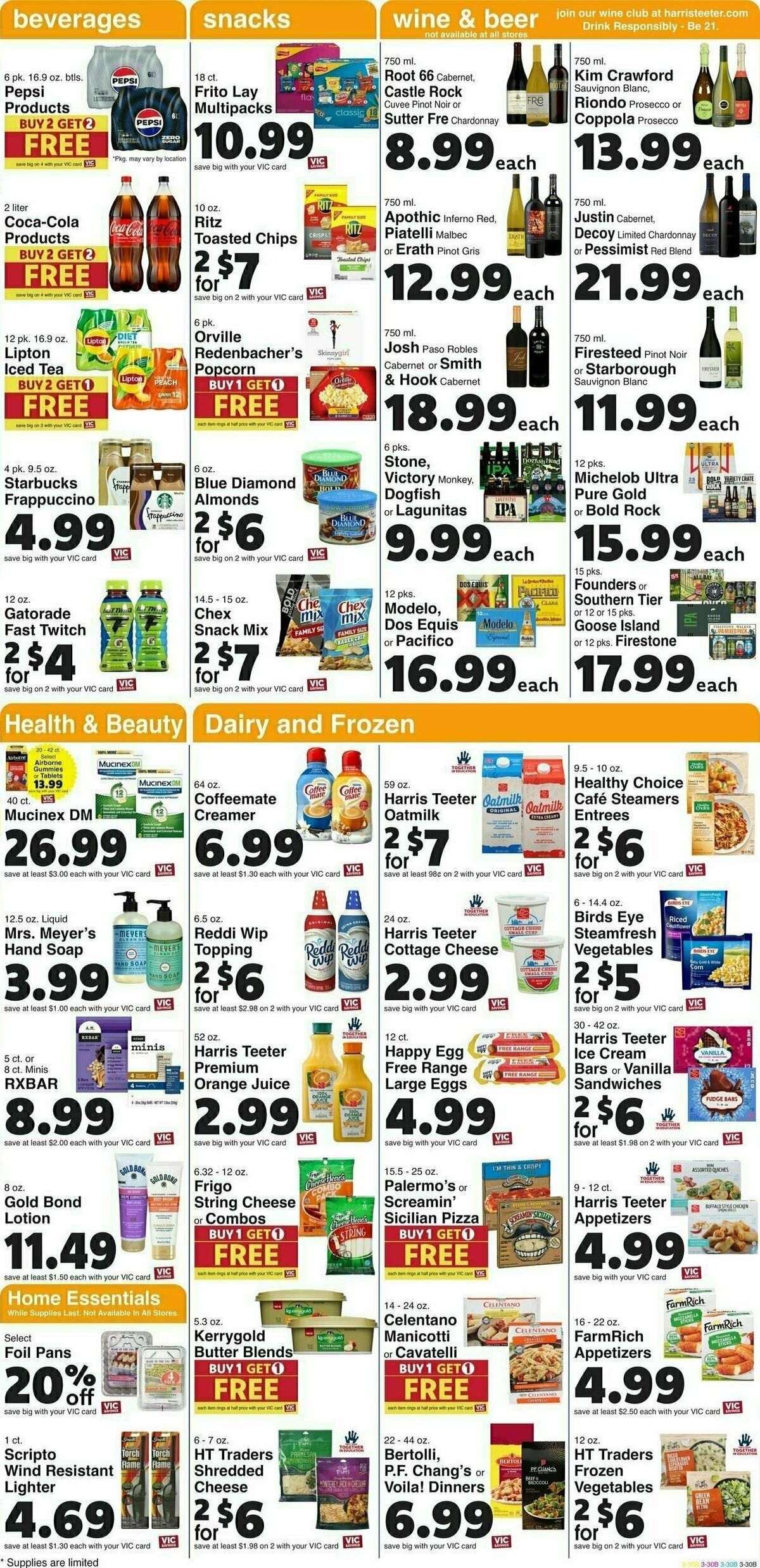 Harris Teeter Weekly Ad from October 25
