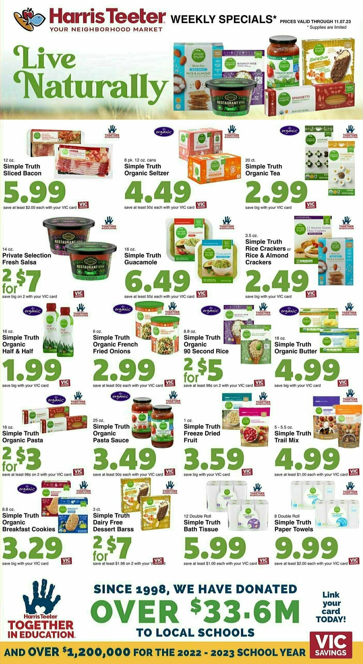 Harris Teeter Weekly Ad from November 1