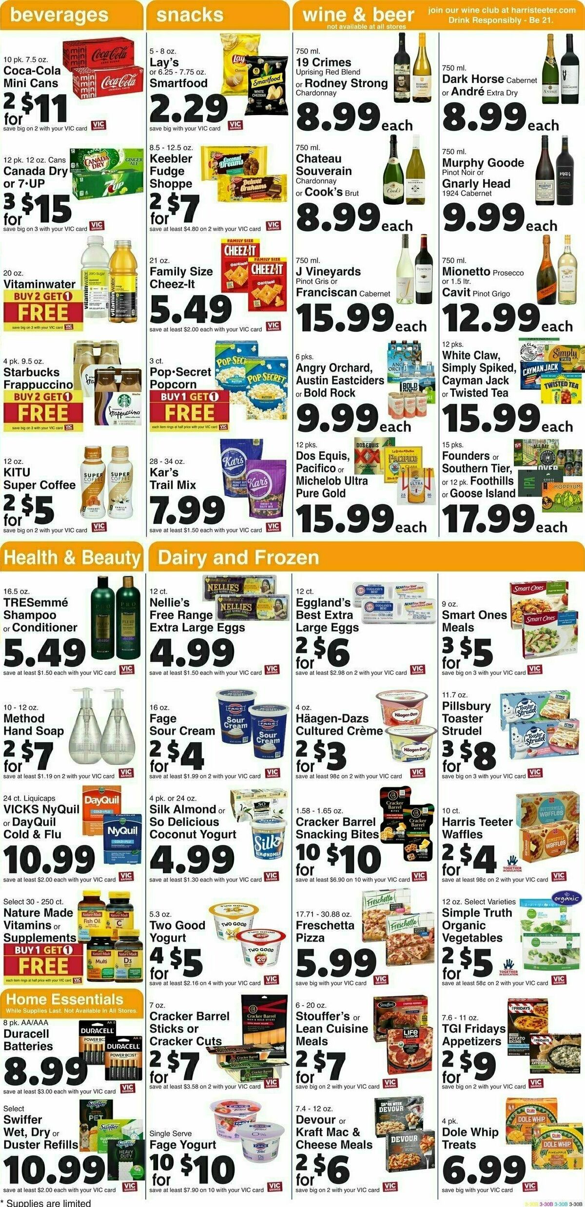 Harris Teeter Weekly Ad from November 1
