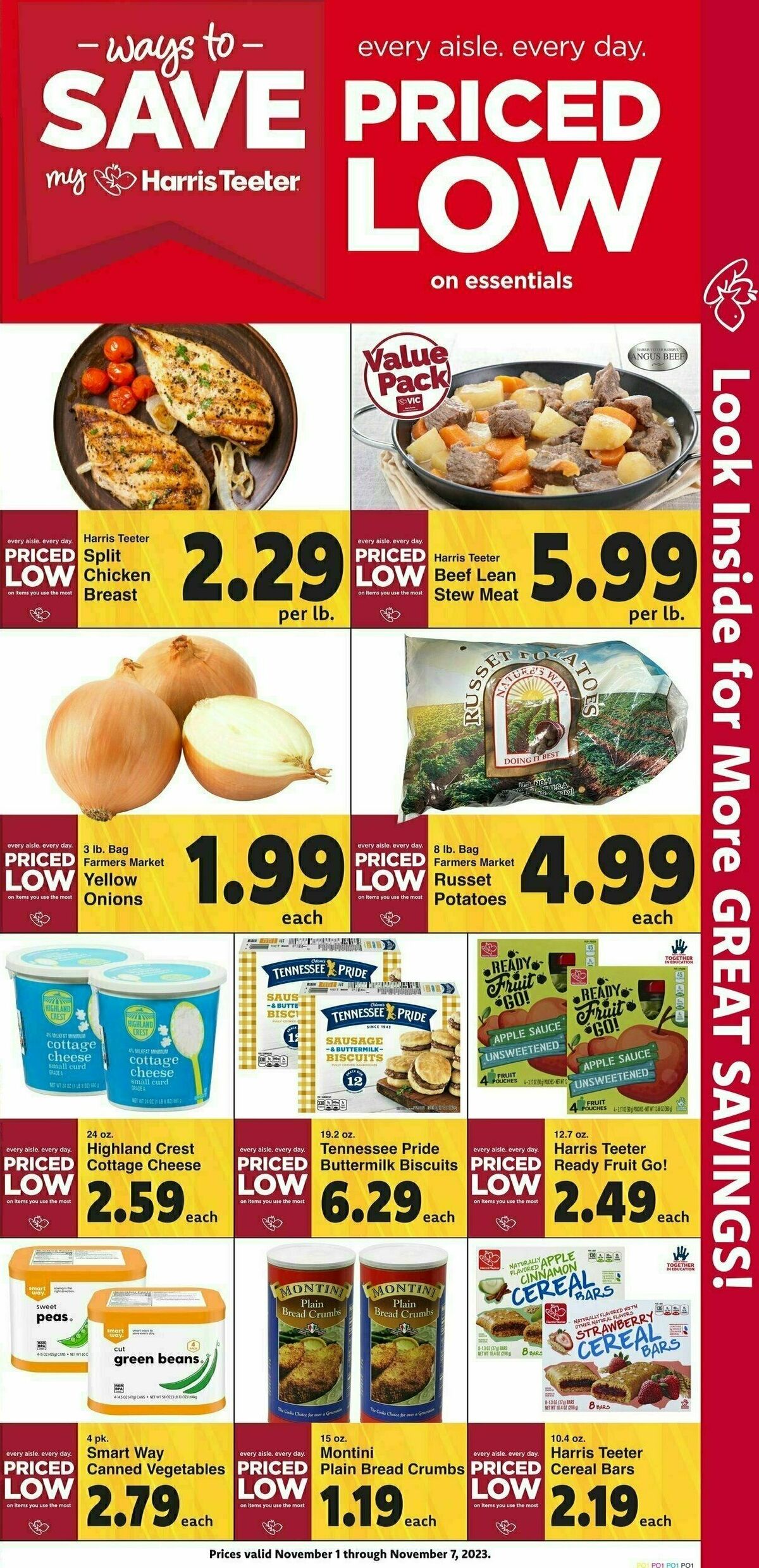 Harris Teeter Weekly Ad from November 1