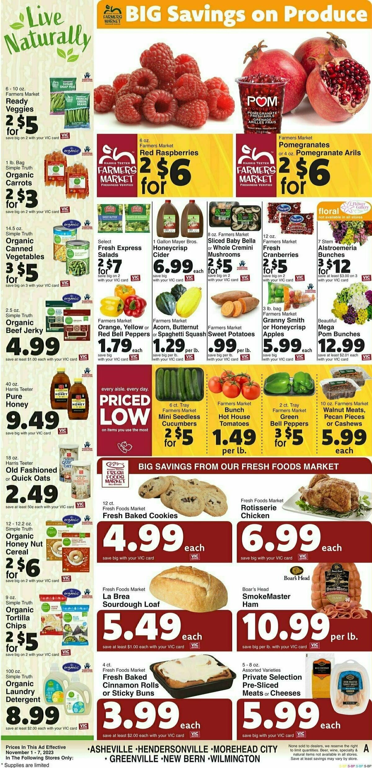 Harris Teeter Weekly Ad from November 1
