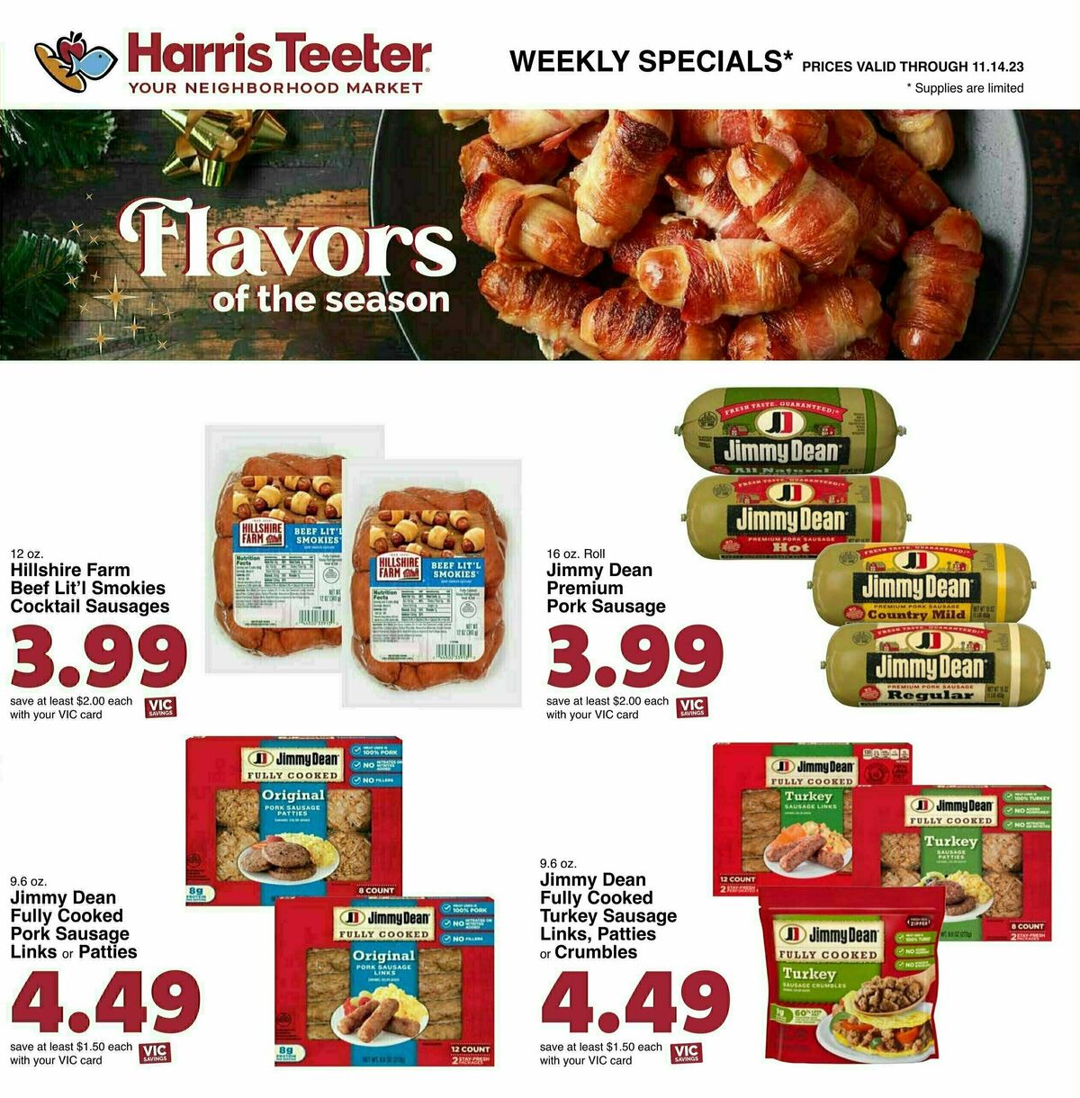 Harris Teeter Weekly Ad from November 8