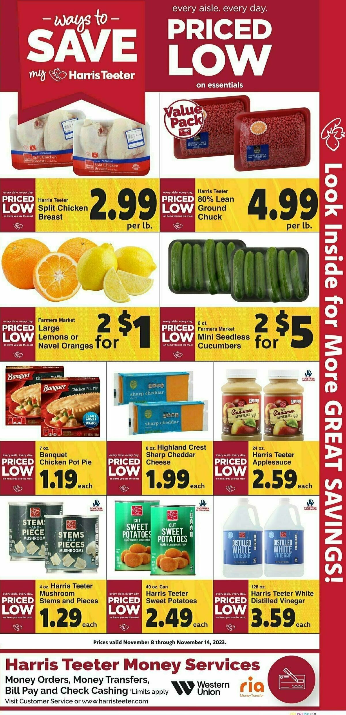 Harris Teeter Weekly Ad from November 8