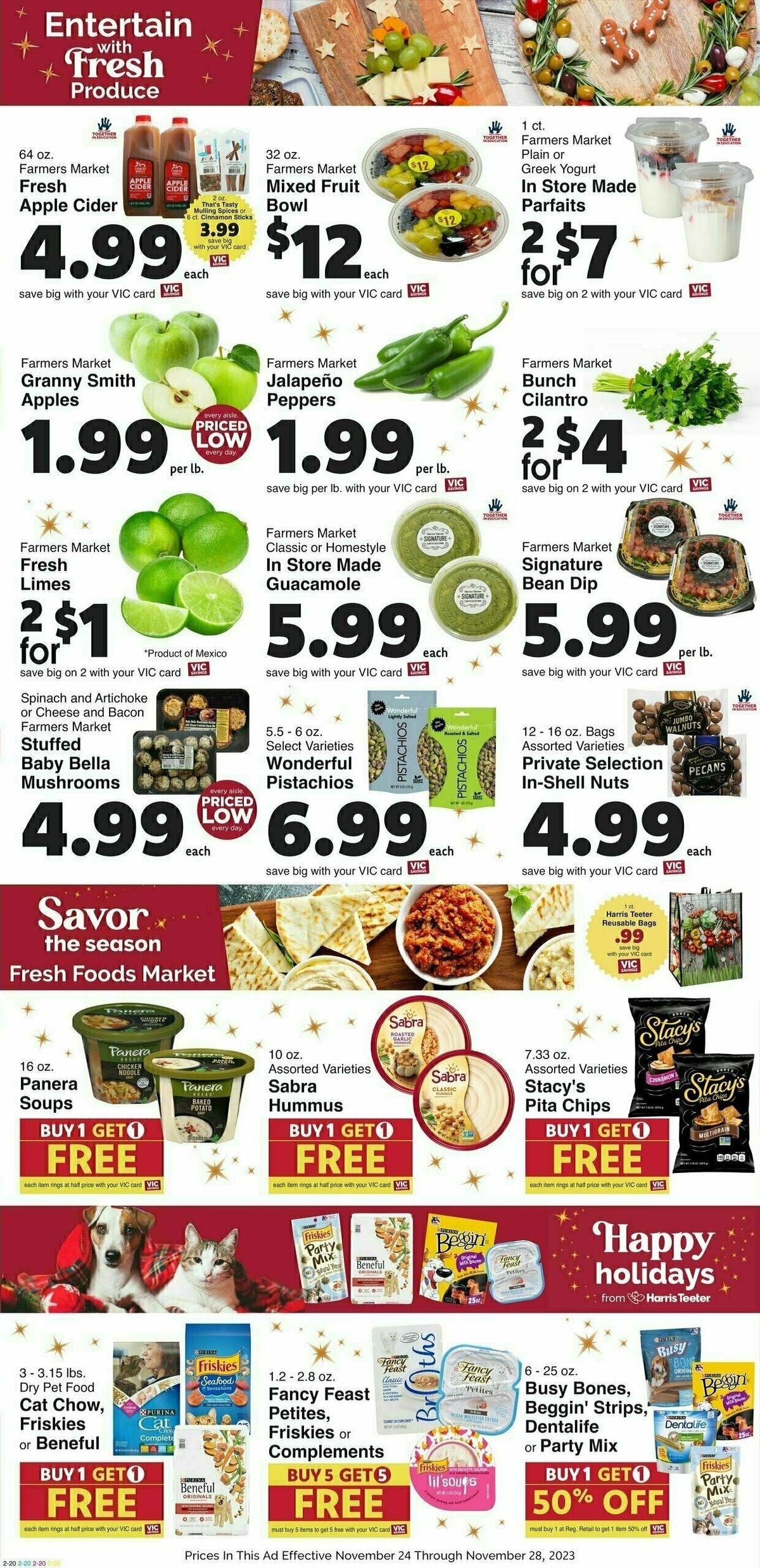 Harris Teeter Weekly Ad from November 24
