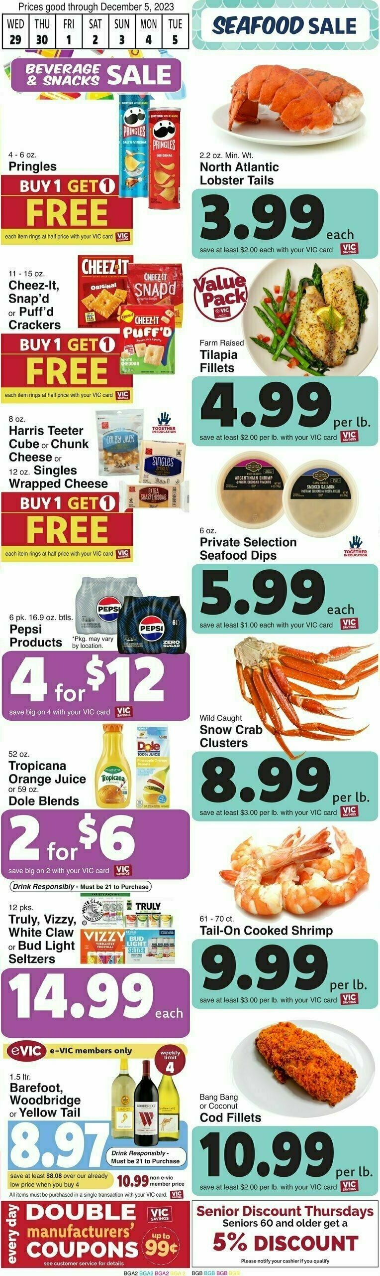 Harris Teeter Weekly Ad from November 29