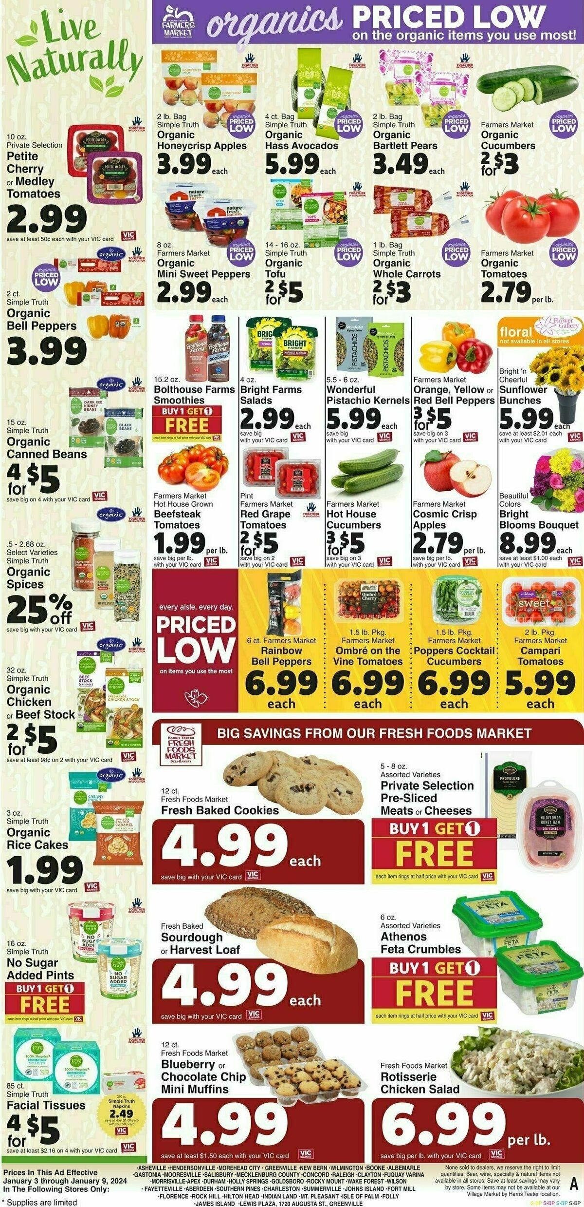 Harris Teeter Weekly Ad from January 3
