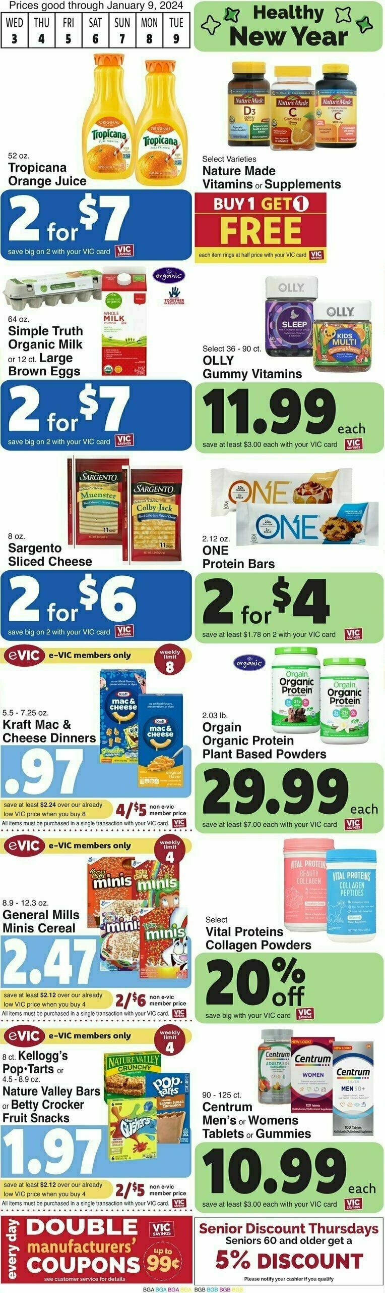Harris Teeter Weekly Ad from January 3