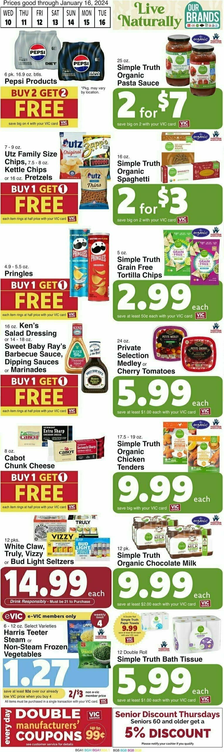 Harris Teeter Weekly Ad from January 10