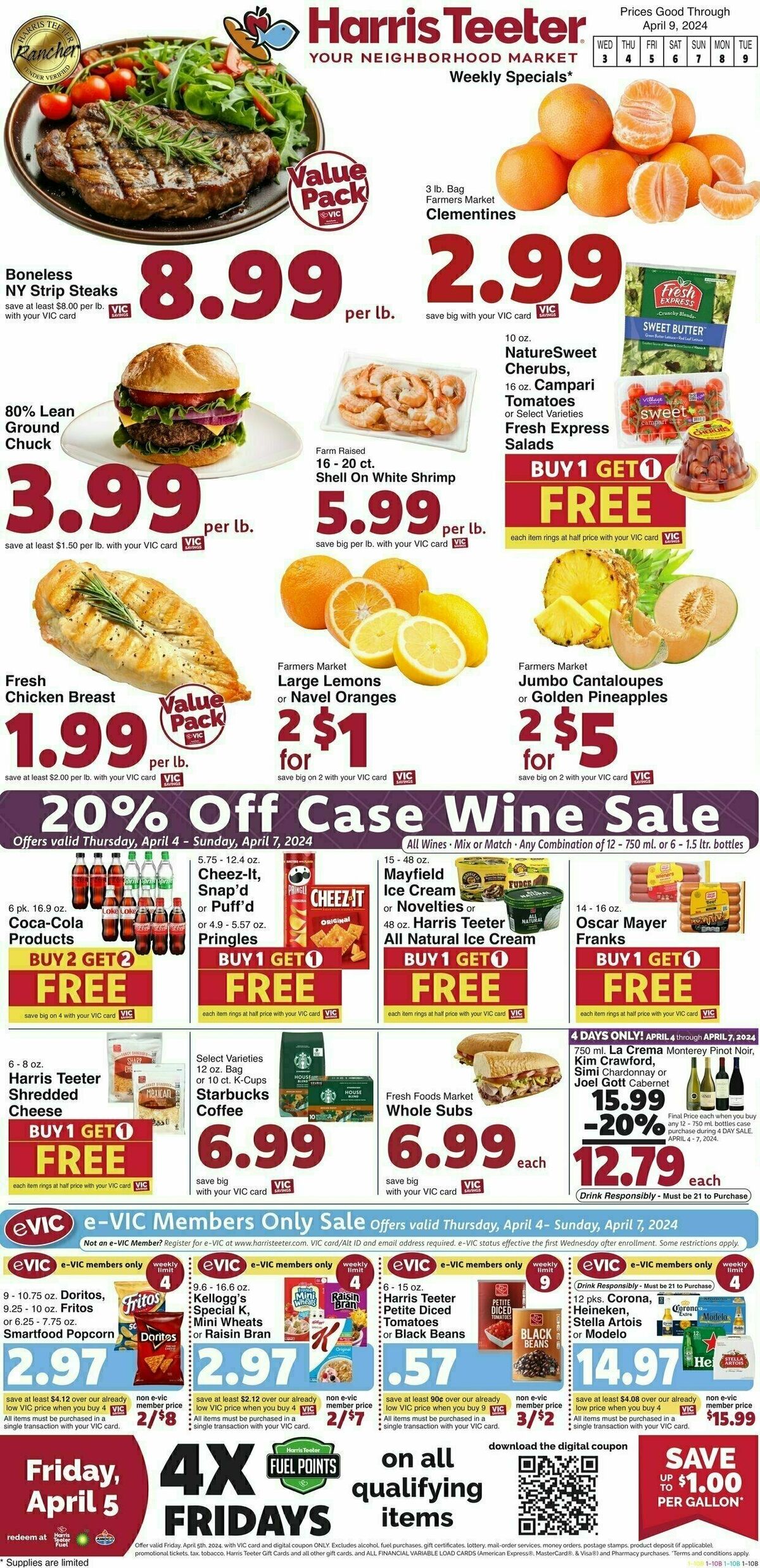 Harris Teeter Weekly Ad from April 3