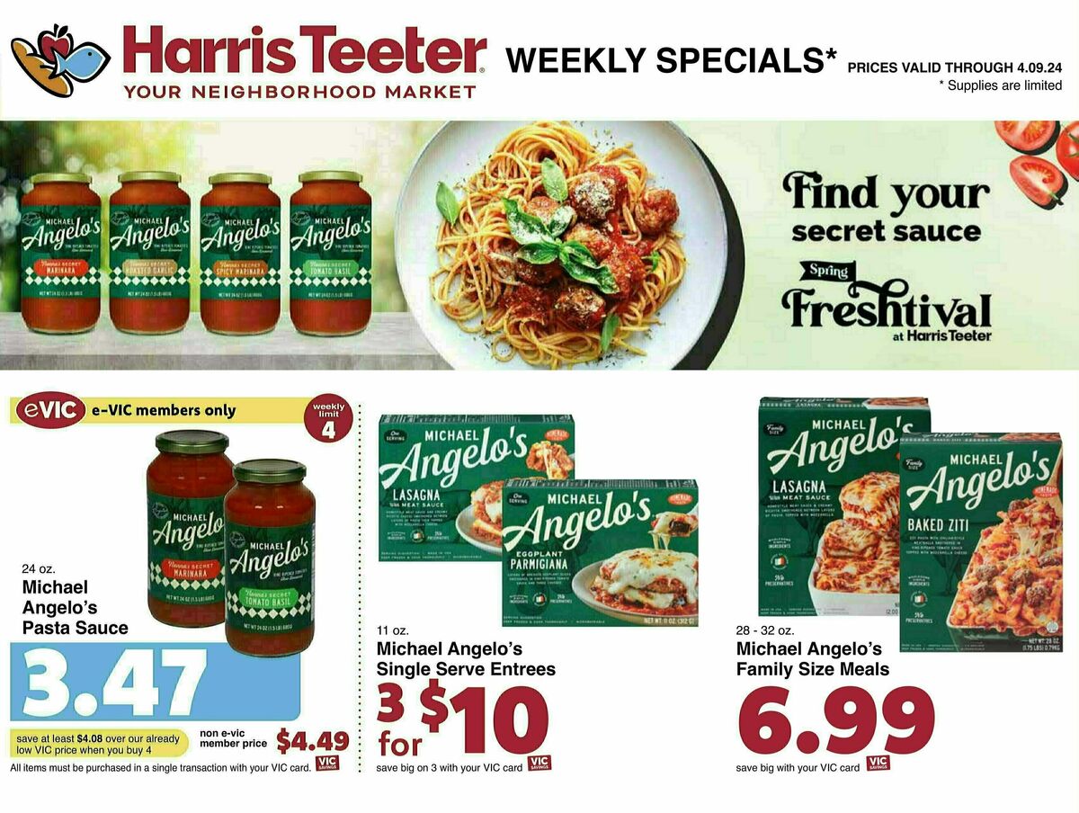 Harris Teeter Weekly Ad from April 3