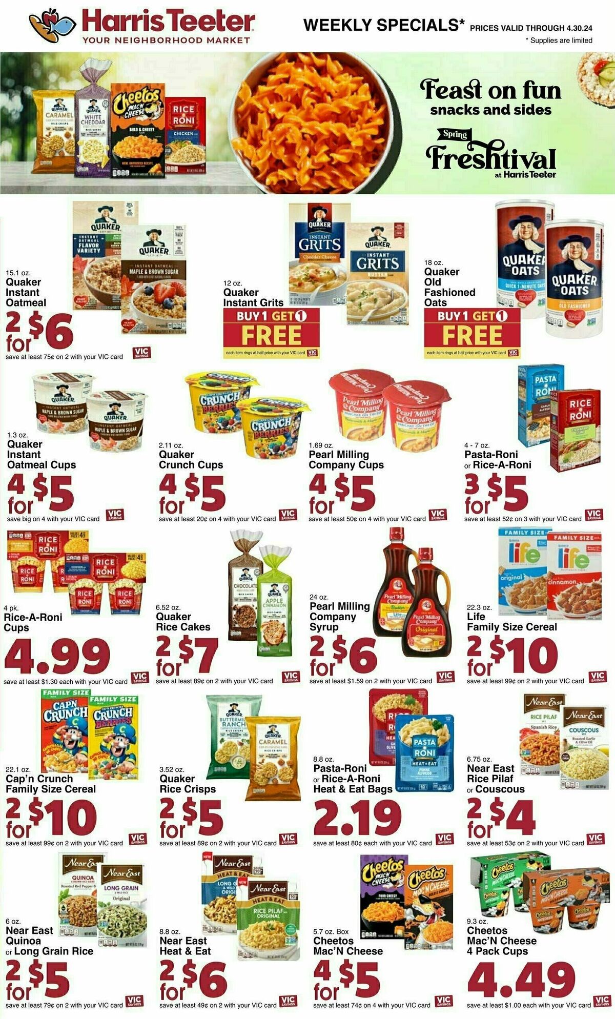 Harris Teeter Weekly Ad from April 24