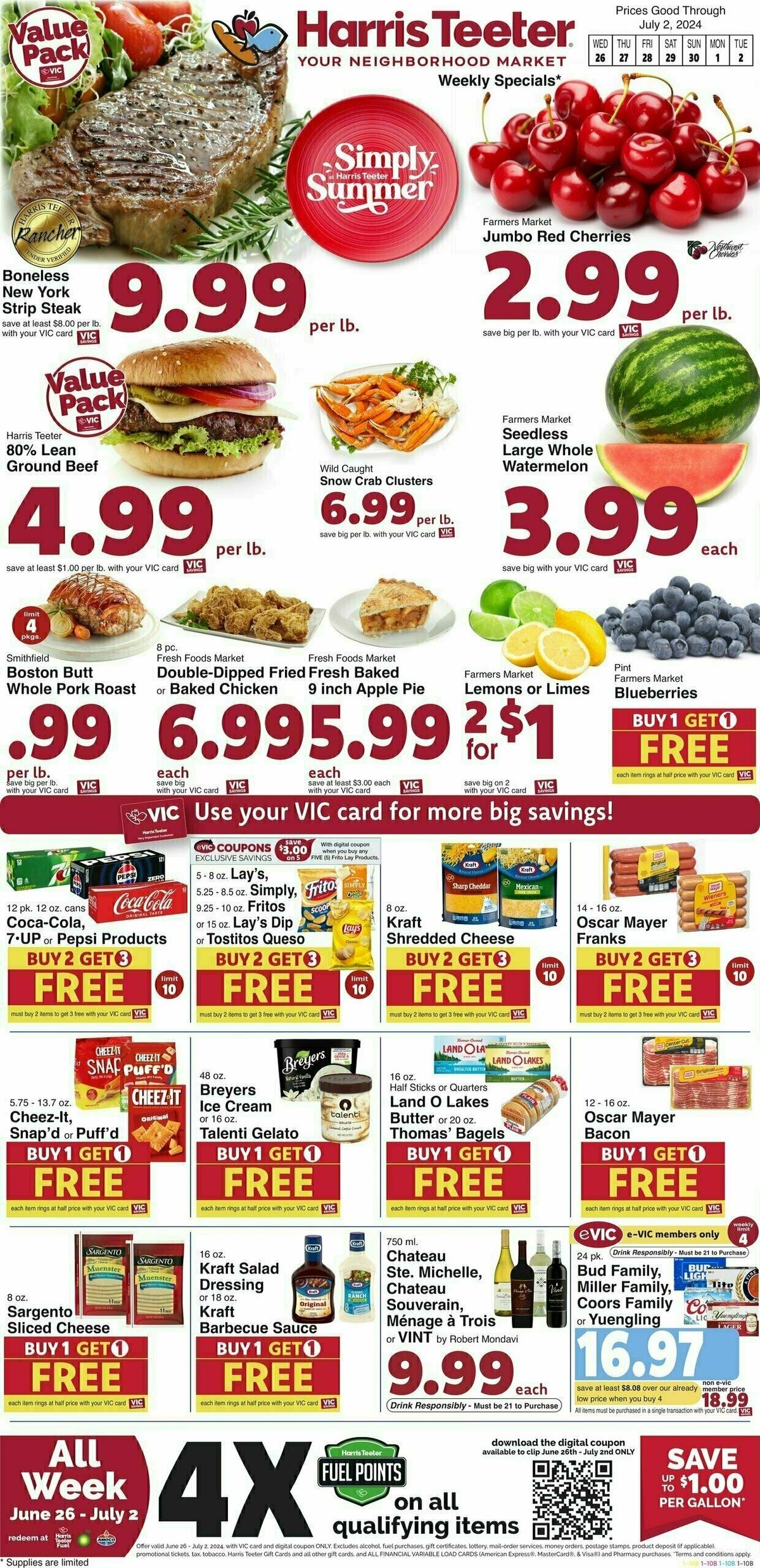 Harris Teeter Weekly Ad from June 26