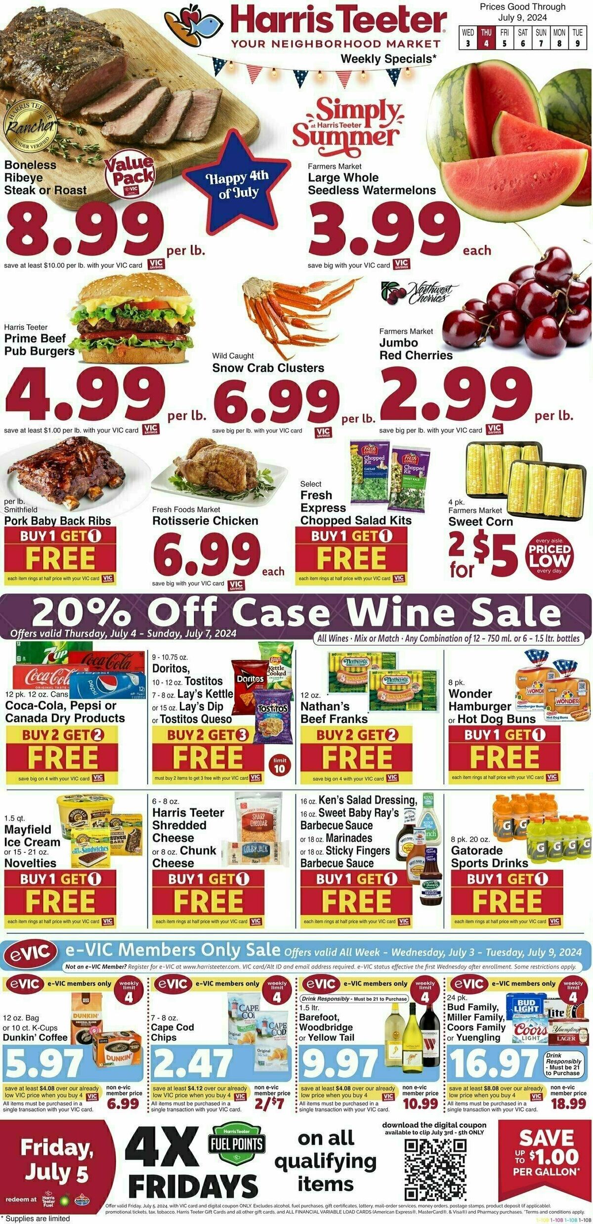 Harris Teeter Weekly Ad from July 3