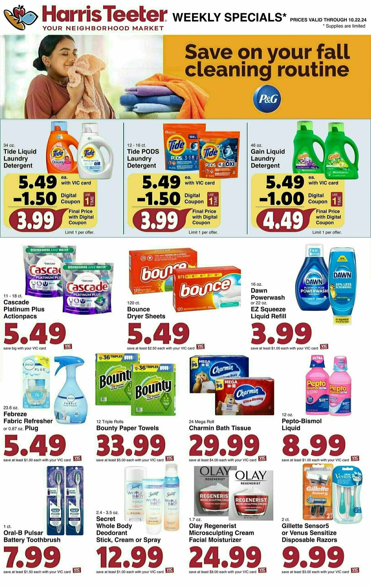 Harris Teeter Weekly Ad from October 16
