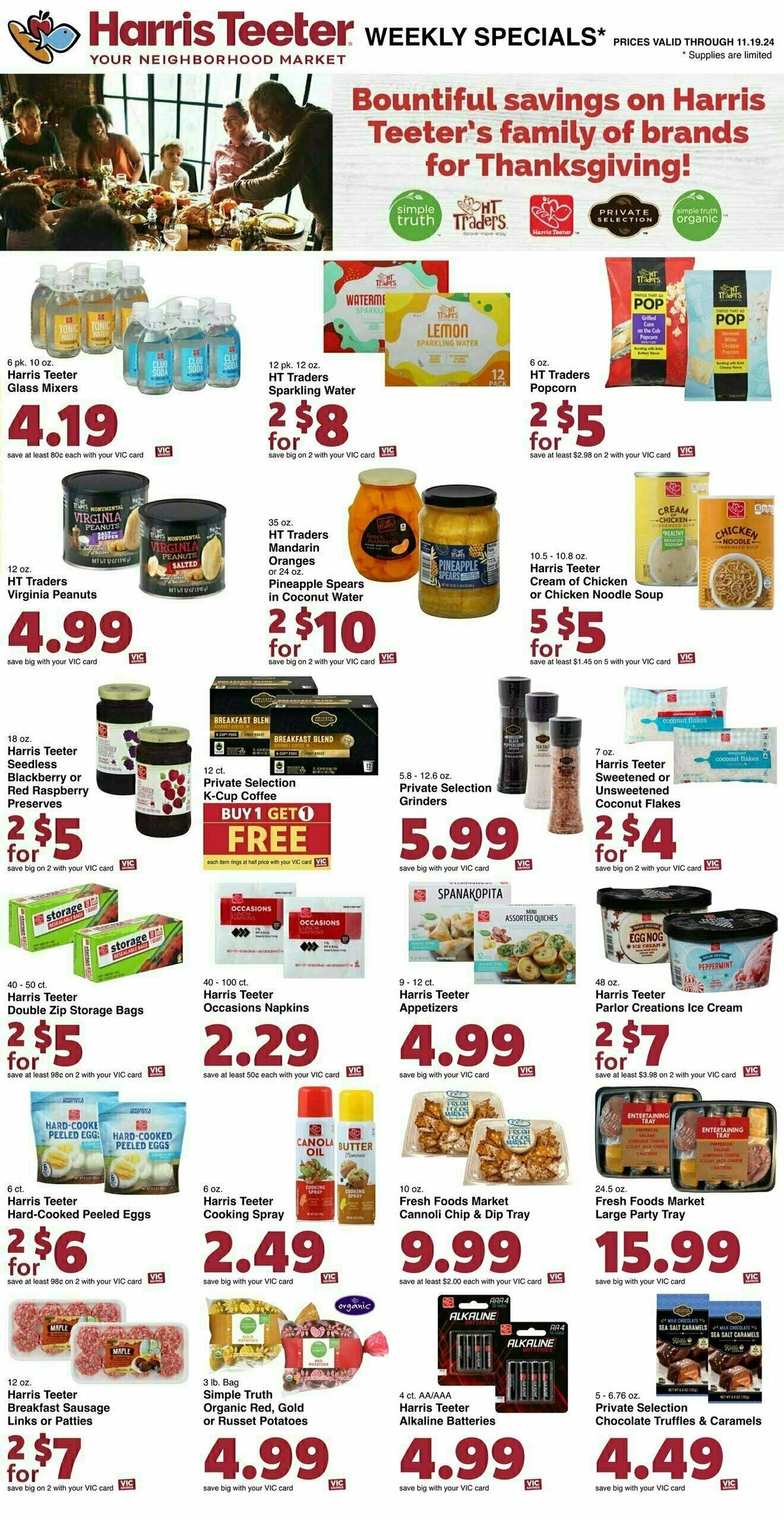 Harris Teeter Weekly Ad from November 13
