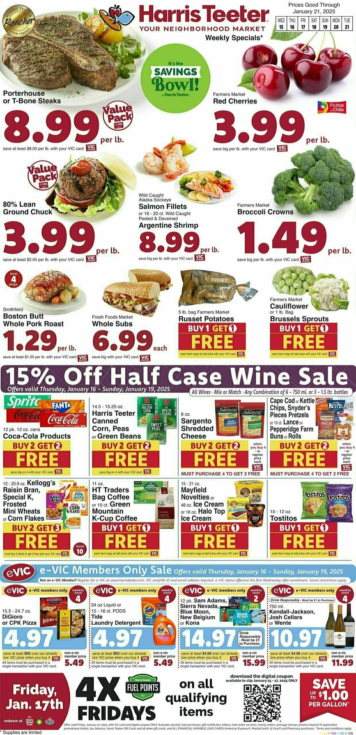 Harris Teeter Weekly Ad from January 15
