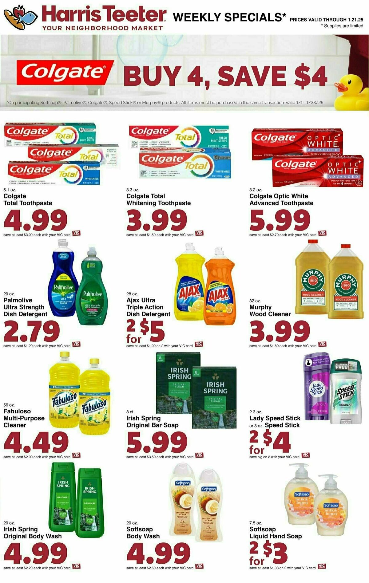 Harris Teeter Weekly Ad from January 15