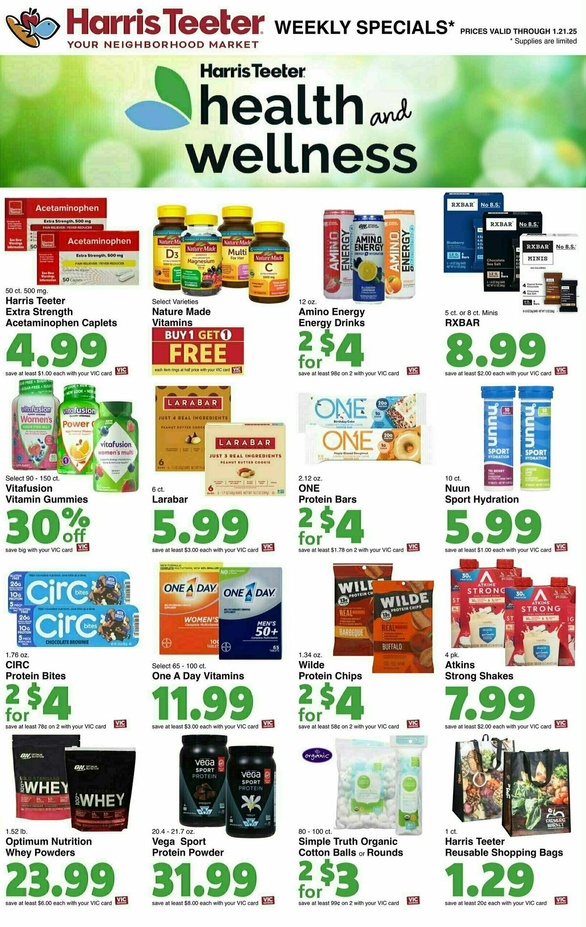 Harris Teeter Weekly Ad from January 15