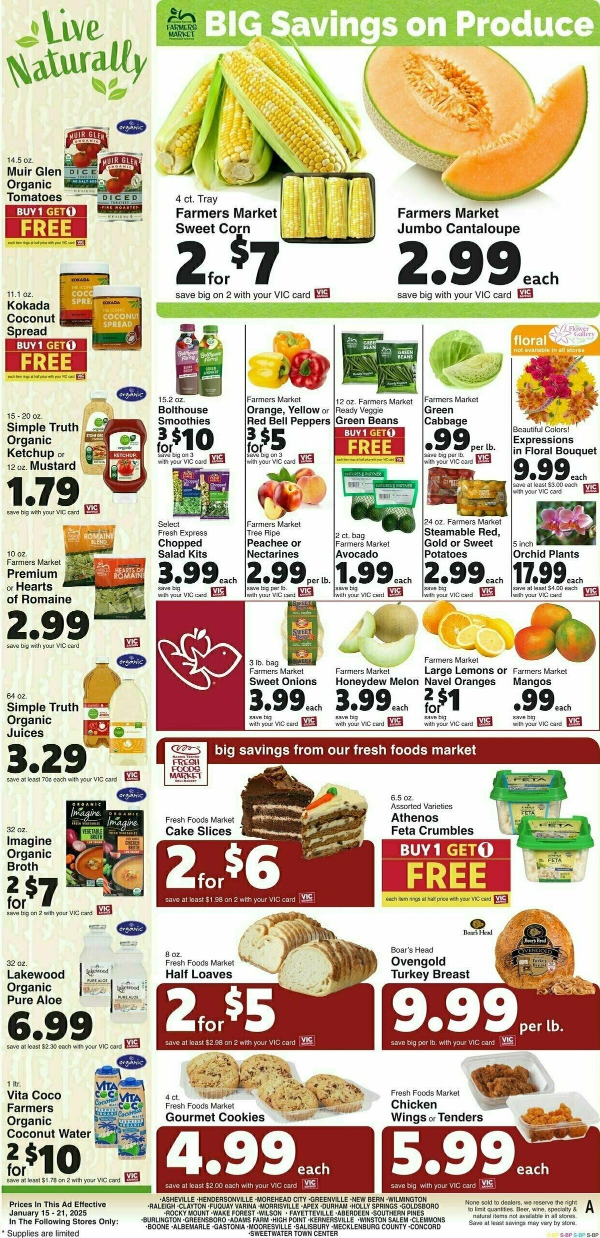 Harris Teeter Weekly Ad from January 15
