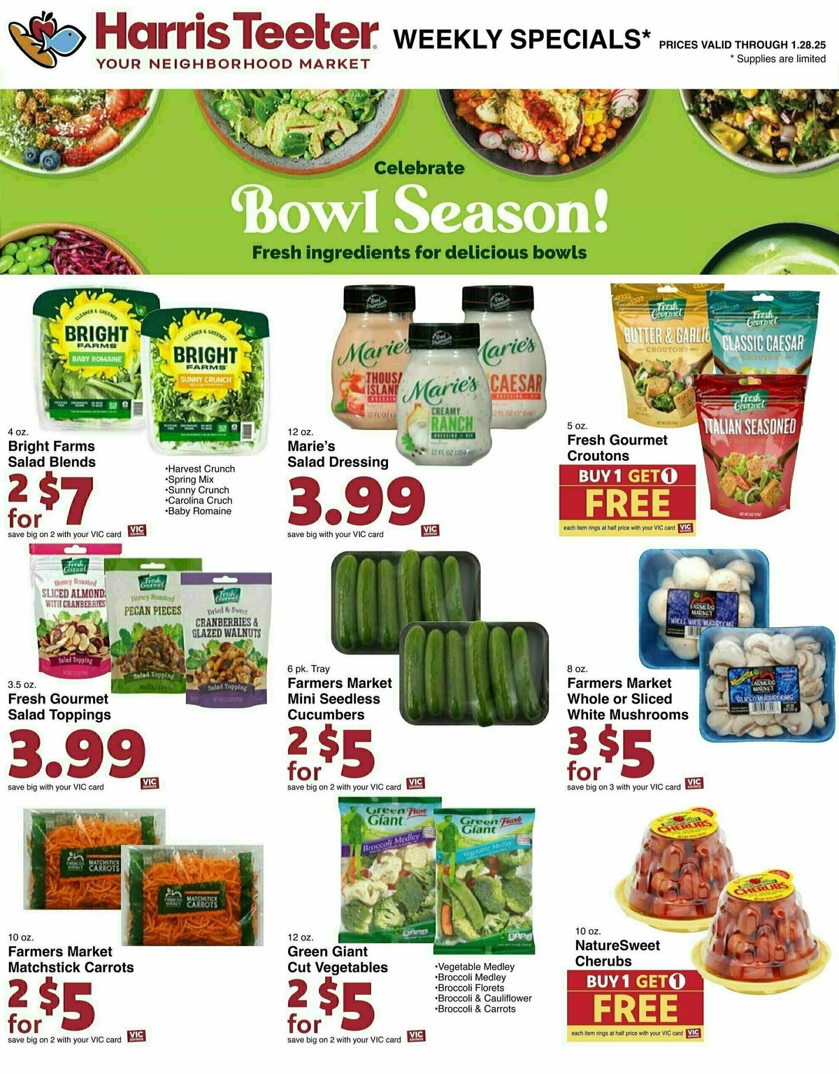 Harris Teeter Weekly Ad from January 22