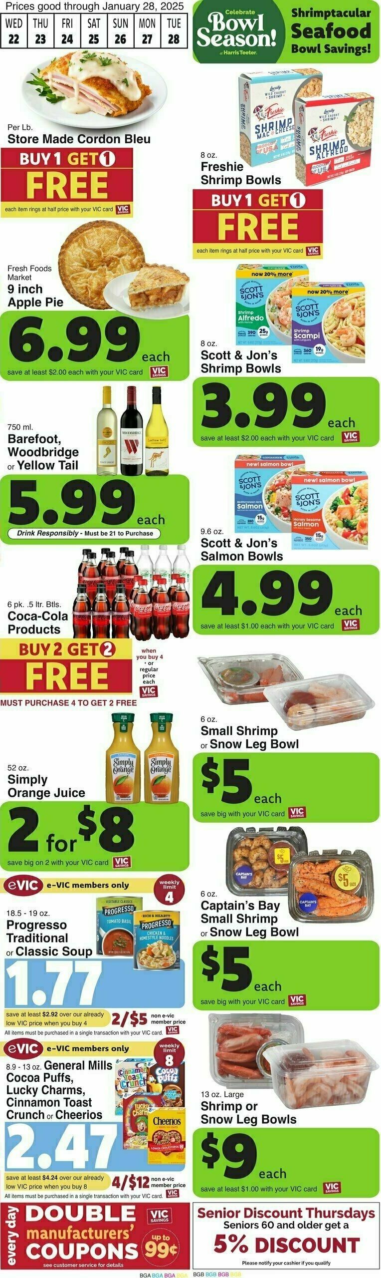 Harris Teeter Weekly Ad from January 22