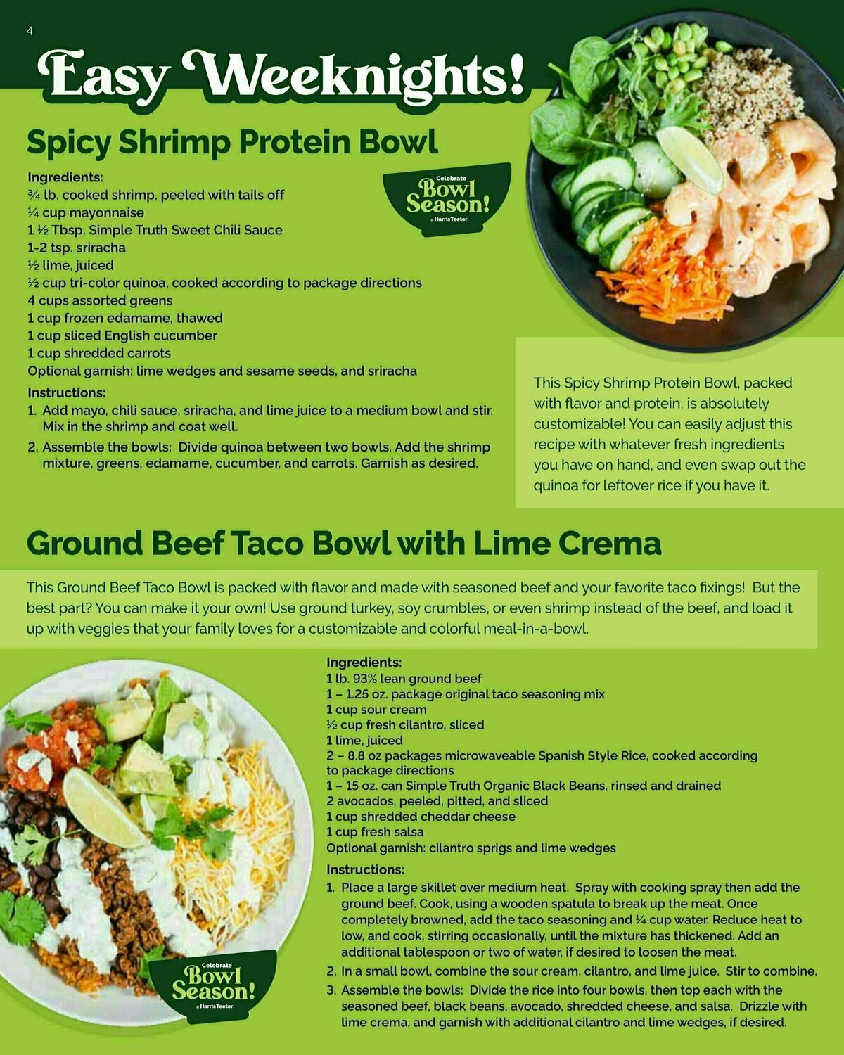 Harris Teeter Weekly Ad from January 29