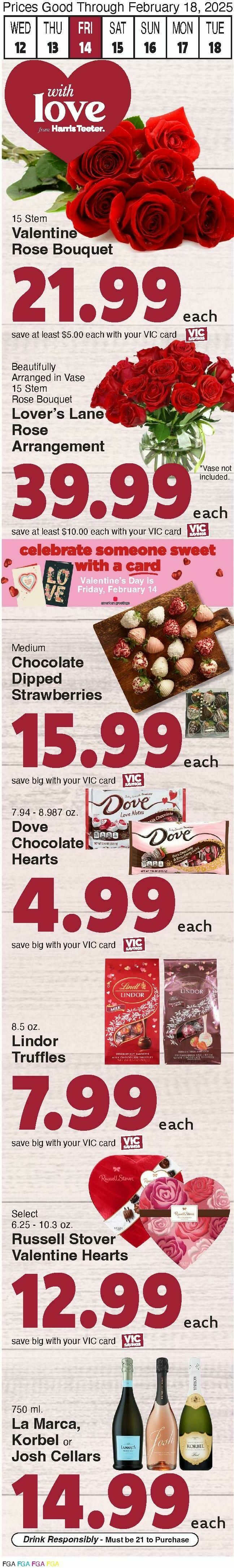 Harris Teeter Weekly Ad from February 12