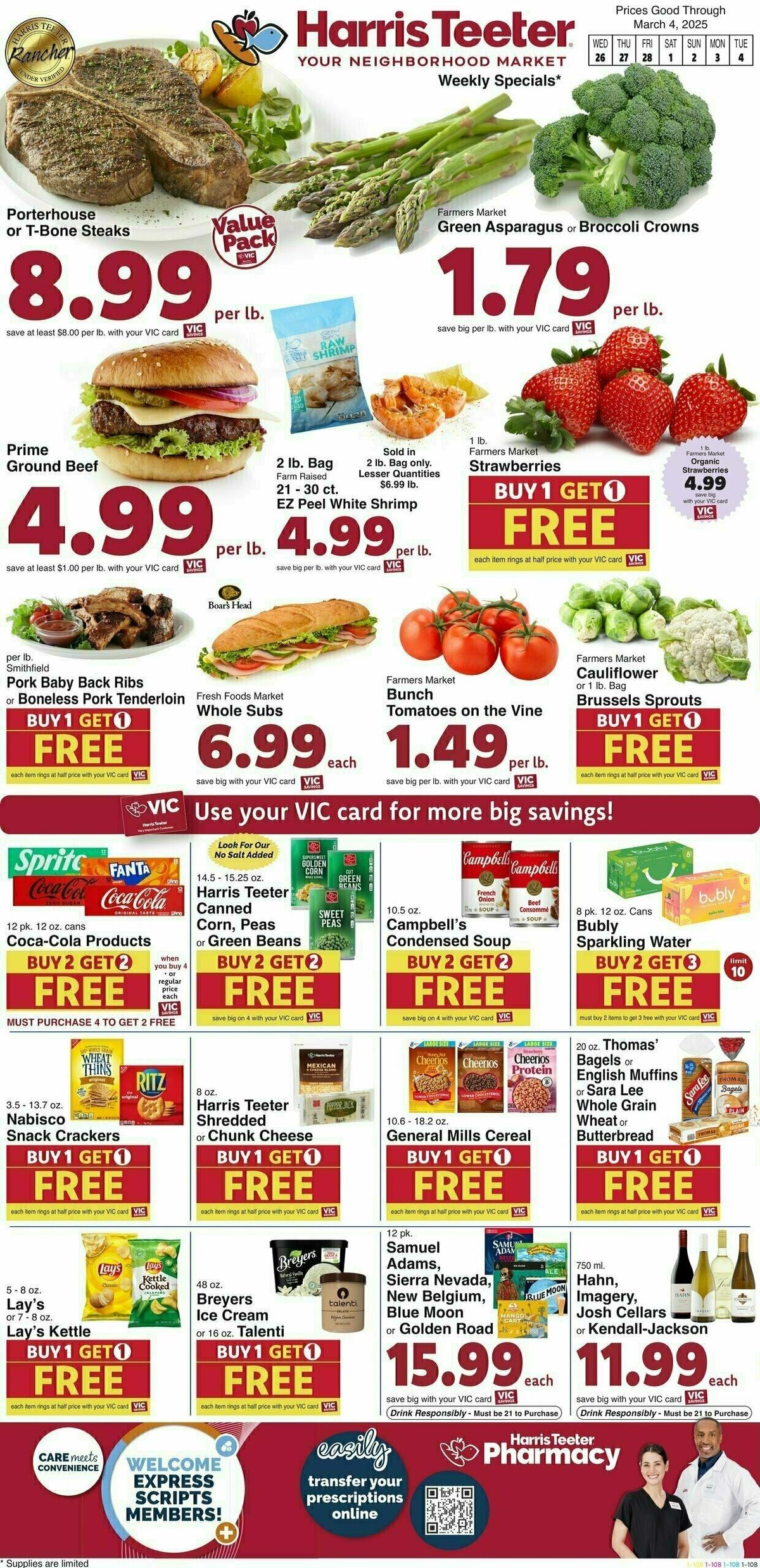 Harris Teeter Weekly Ad from February 26