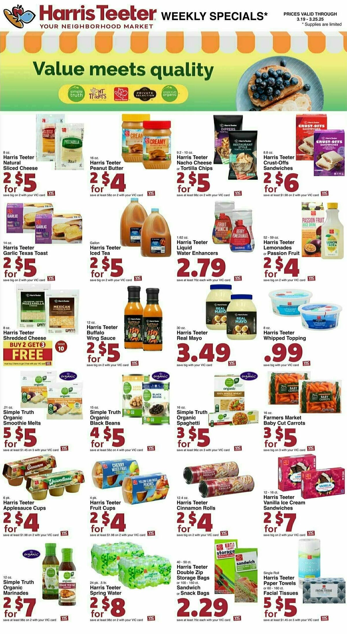 Harris Teeter Weekly Ad from March 19