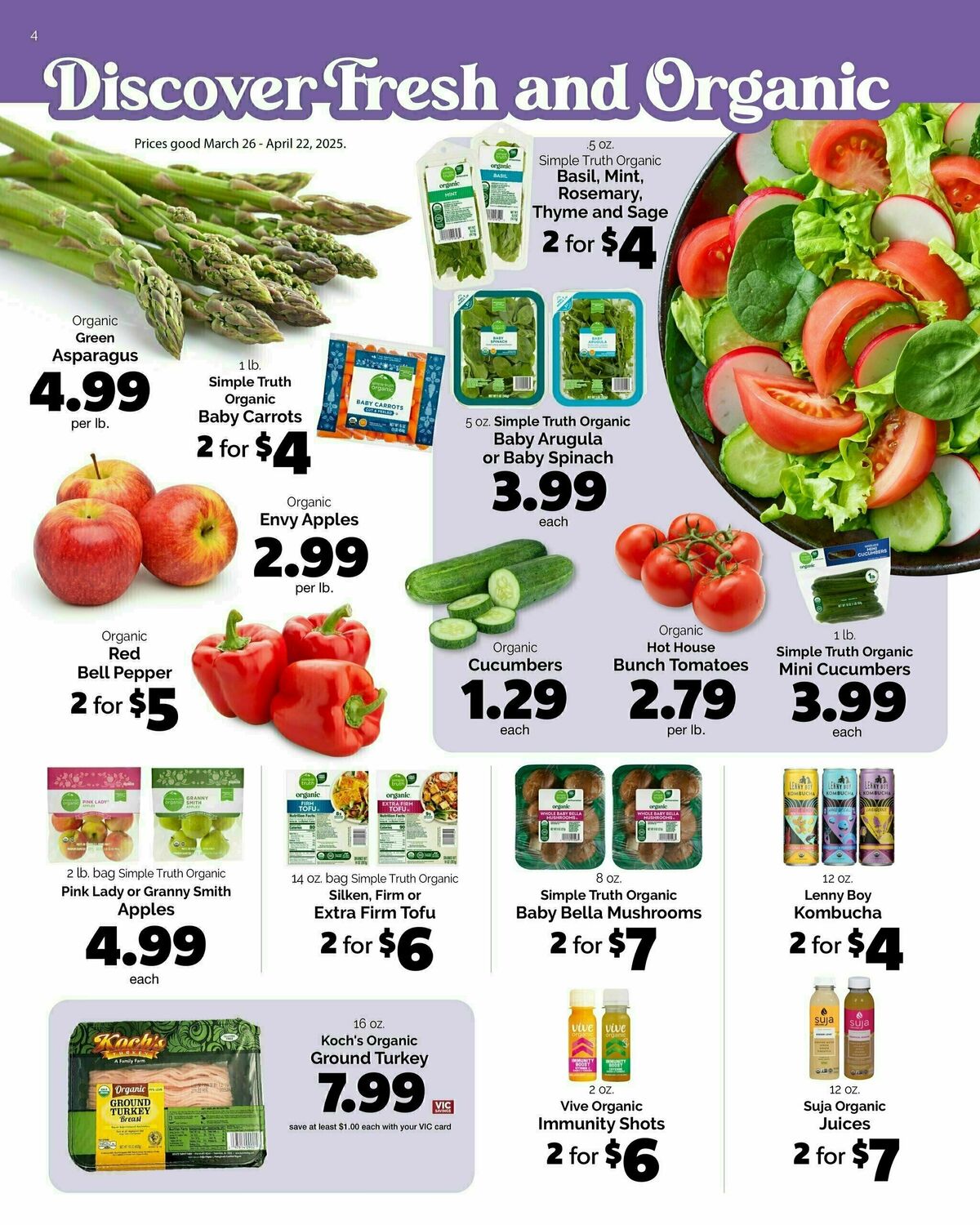 Harris Teeter April issue Weekly Ad from March 26