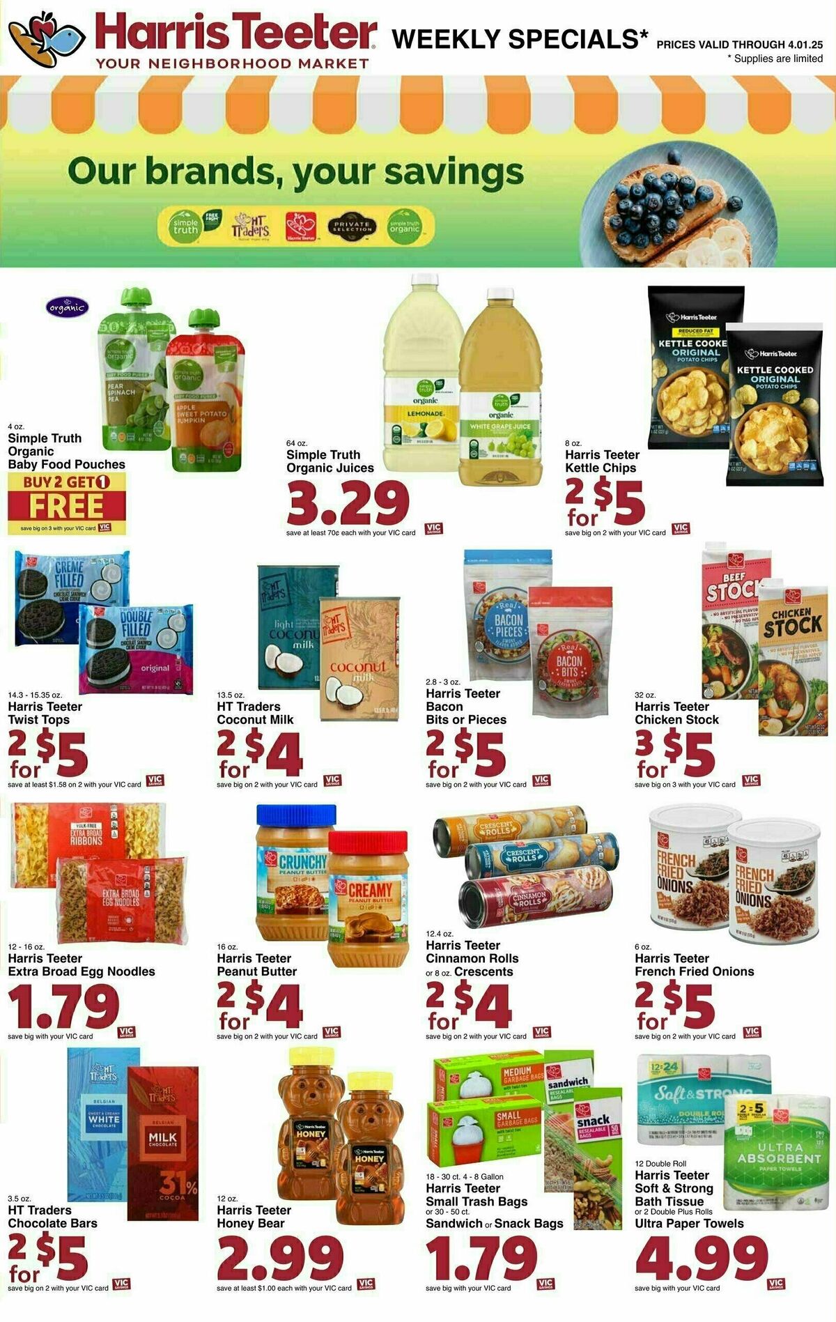 Harris Teeter Weekly Ad from March 26