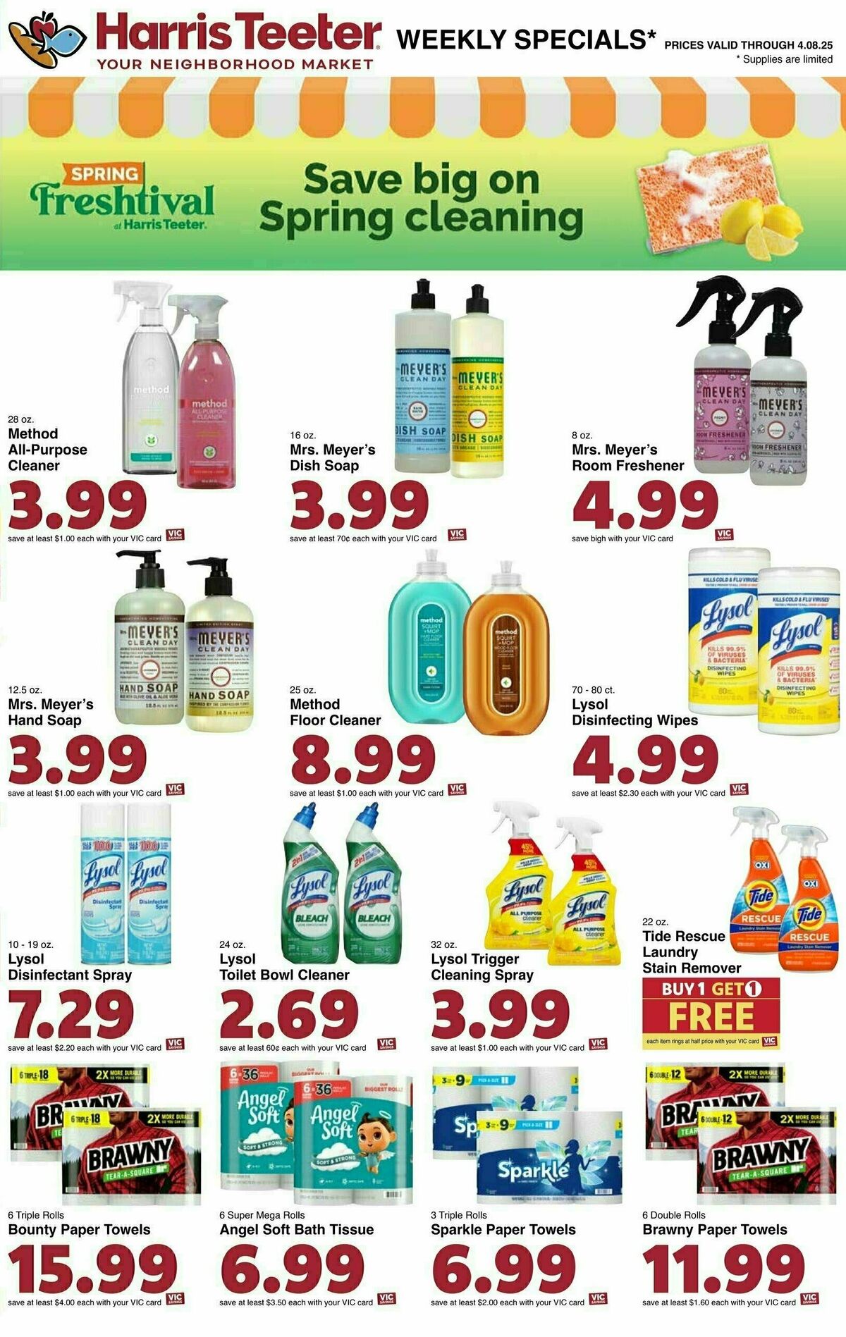 Harris Teeter Weekly Ad from April 2