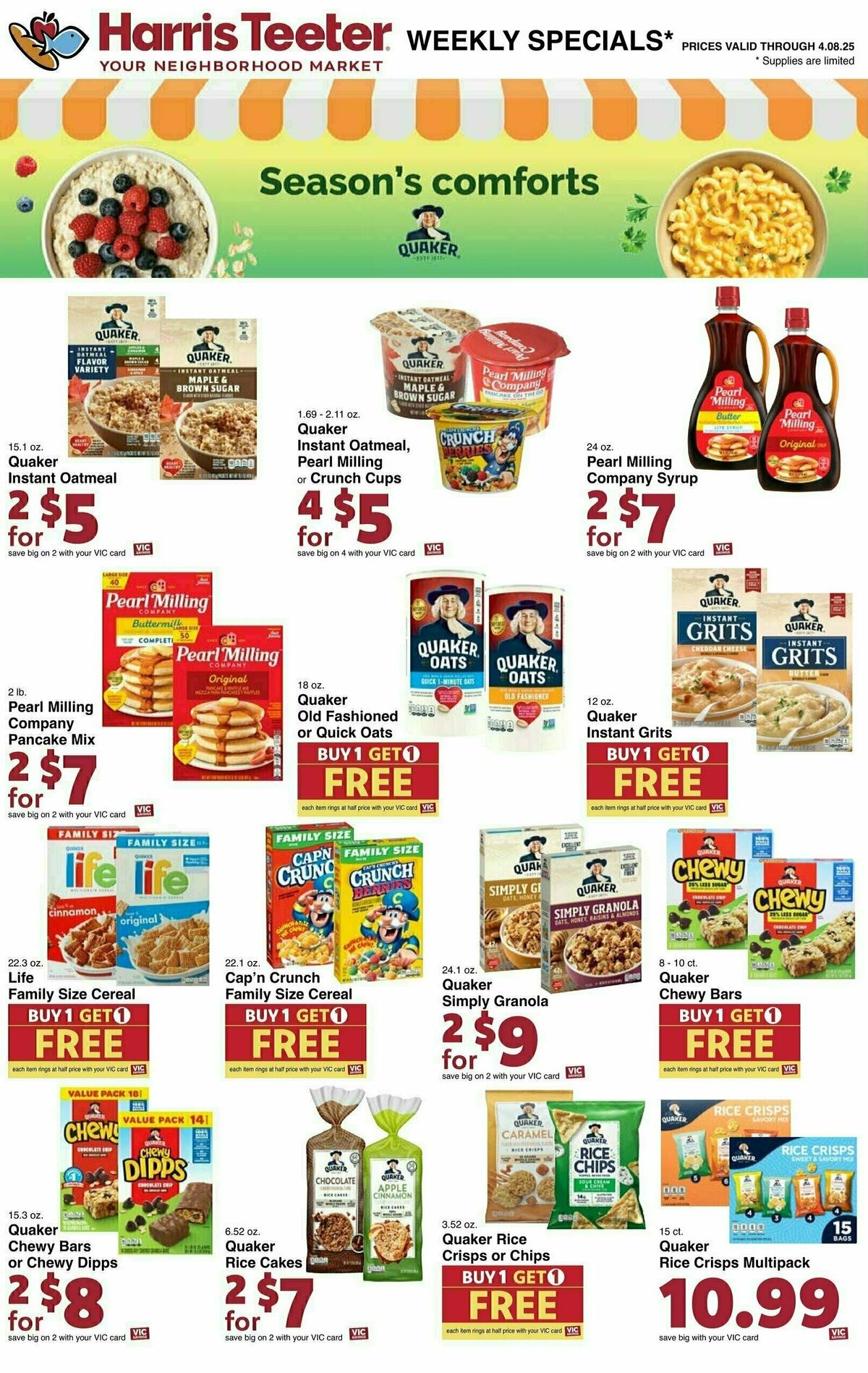 Harris Teeter Weekly Ad from April 2