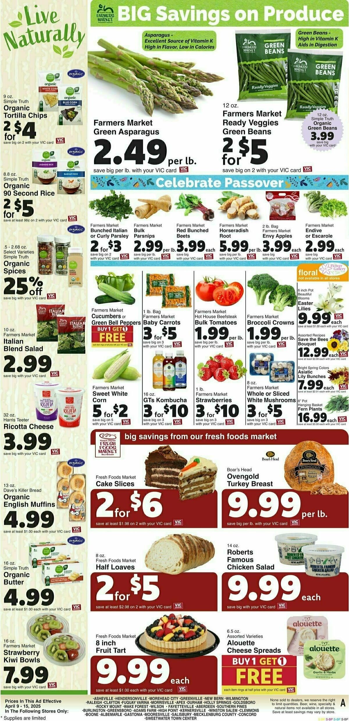 Harris Teeter Weekly Ad from April 9