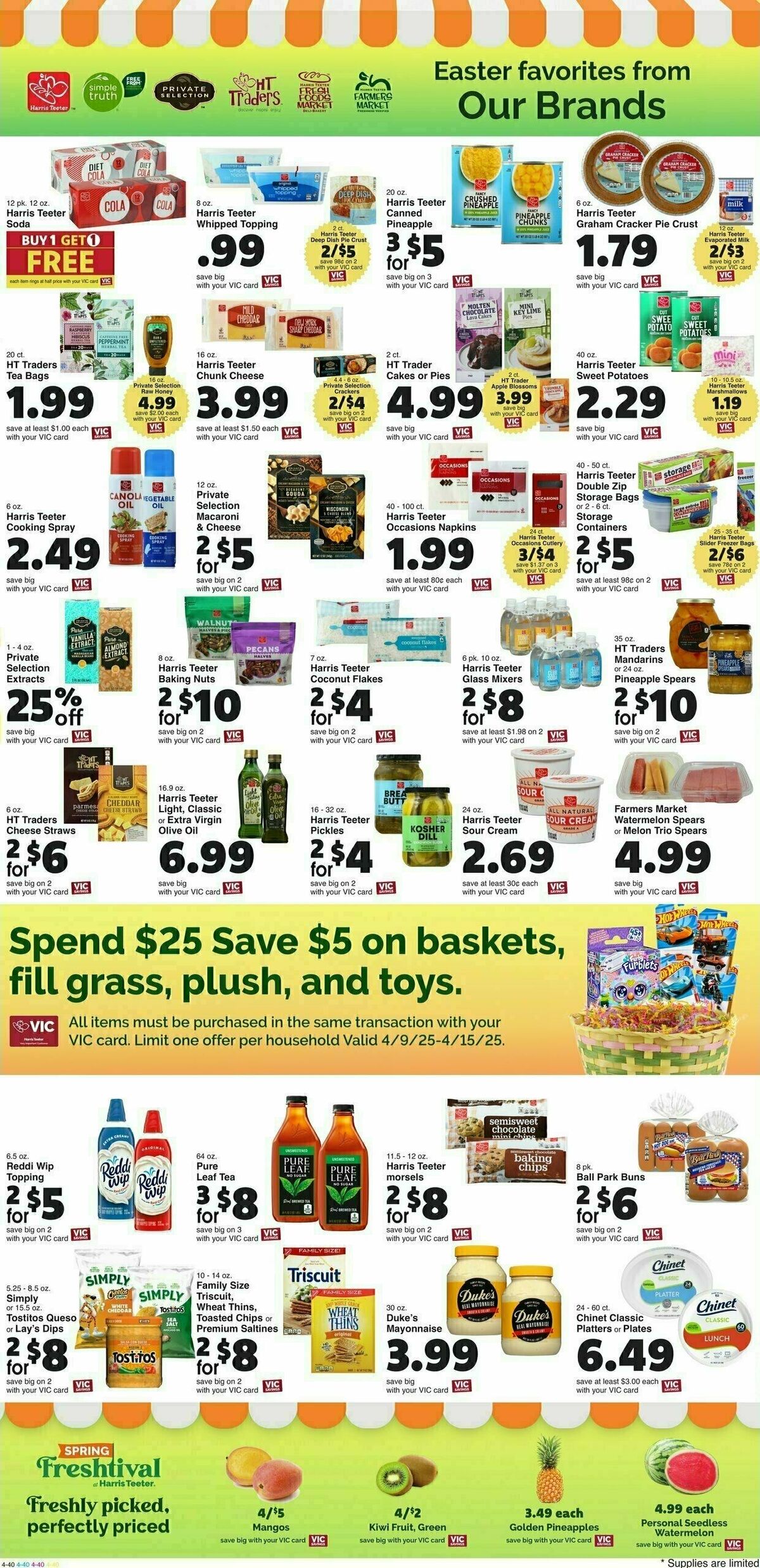 Harris Teeter Weekly Ad from April 9