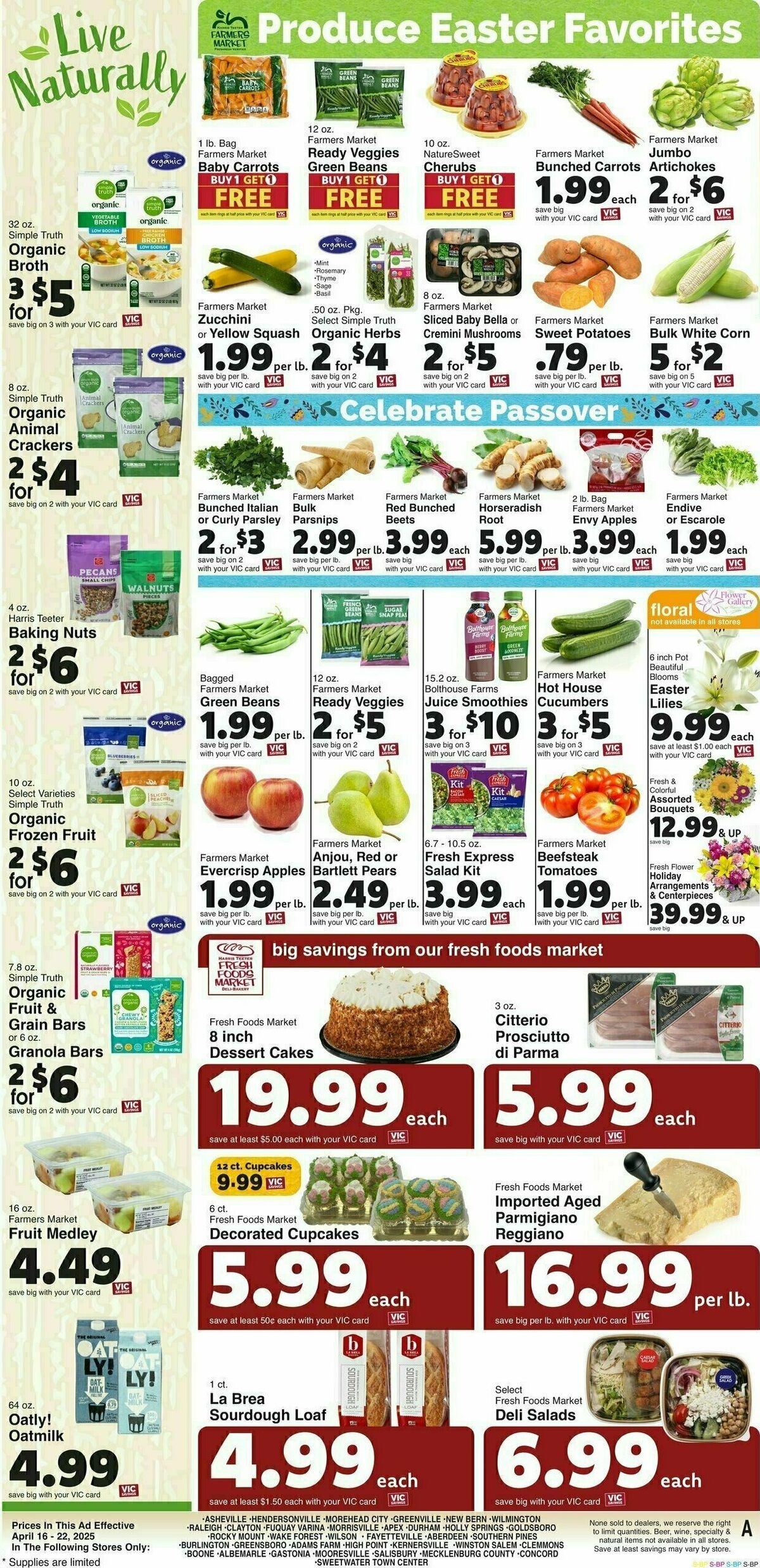 Harris Teeter Weekly Ad from April 16