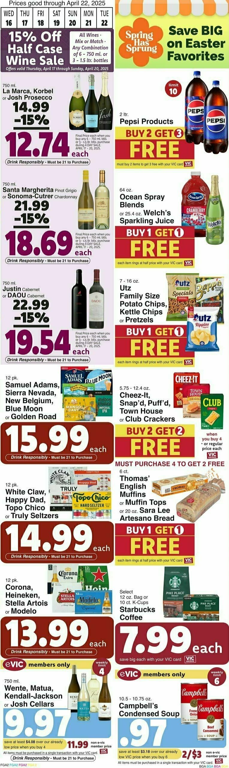 Harris Teeter Weekly Ad from April 16