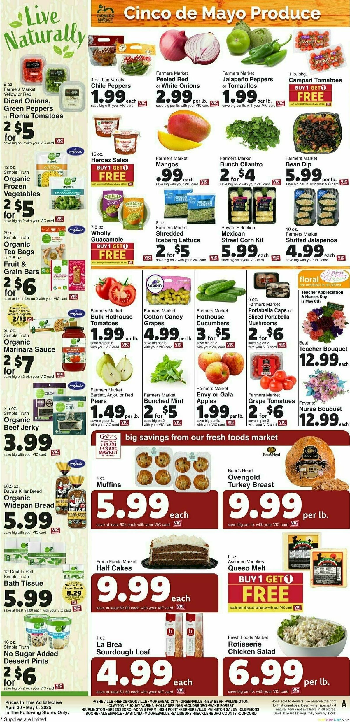 Harris Teeter Weekly Ad from April 30