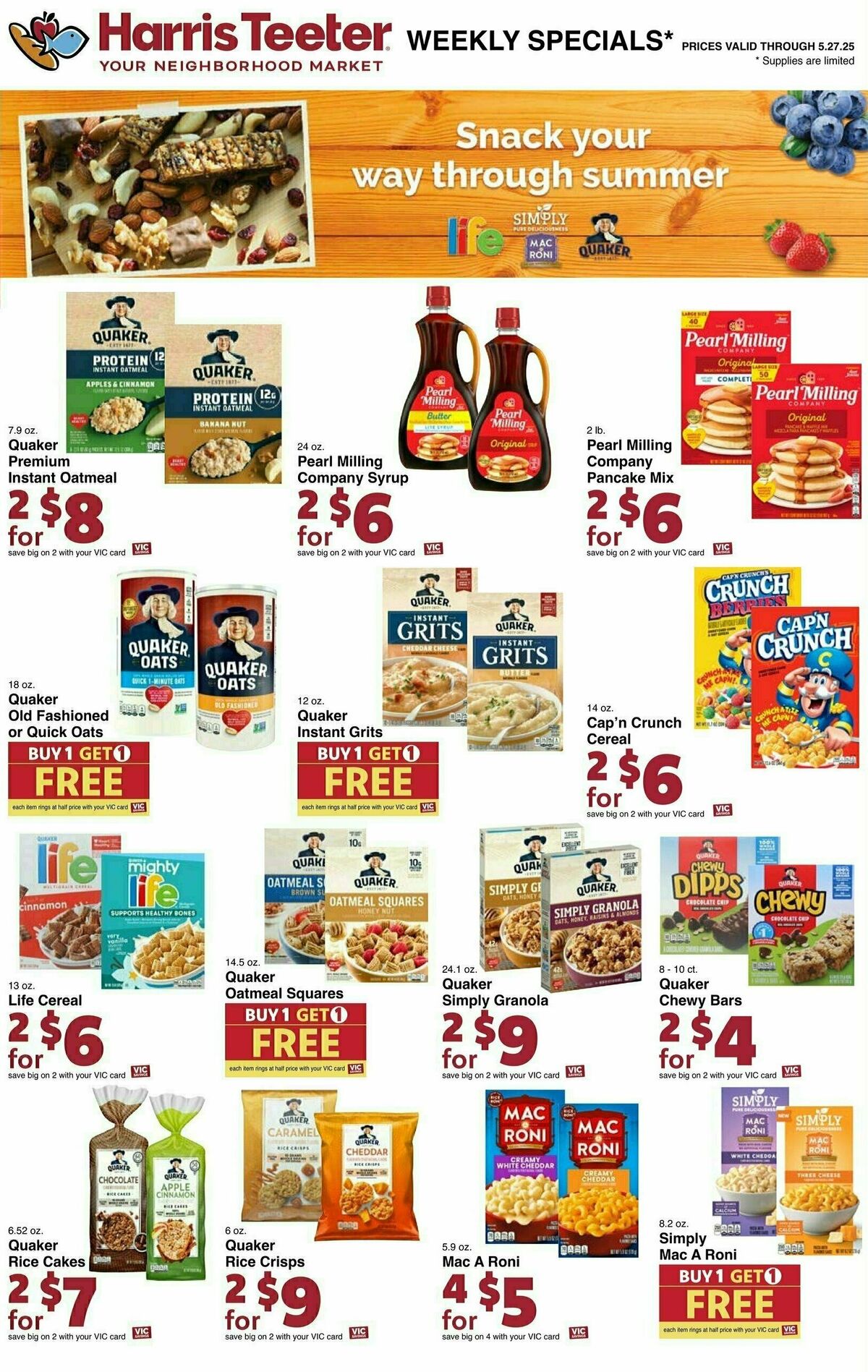Harris Teeter Weekly Ad from May 21