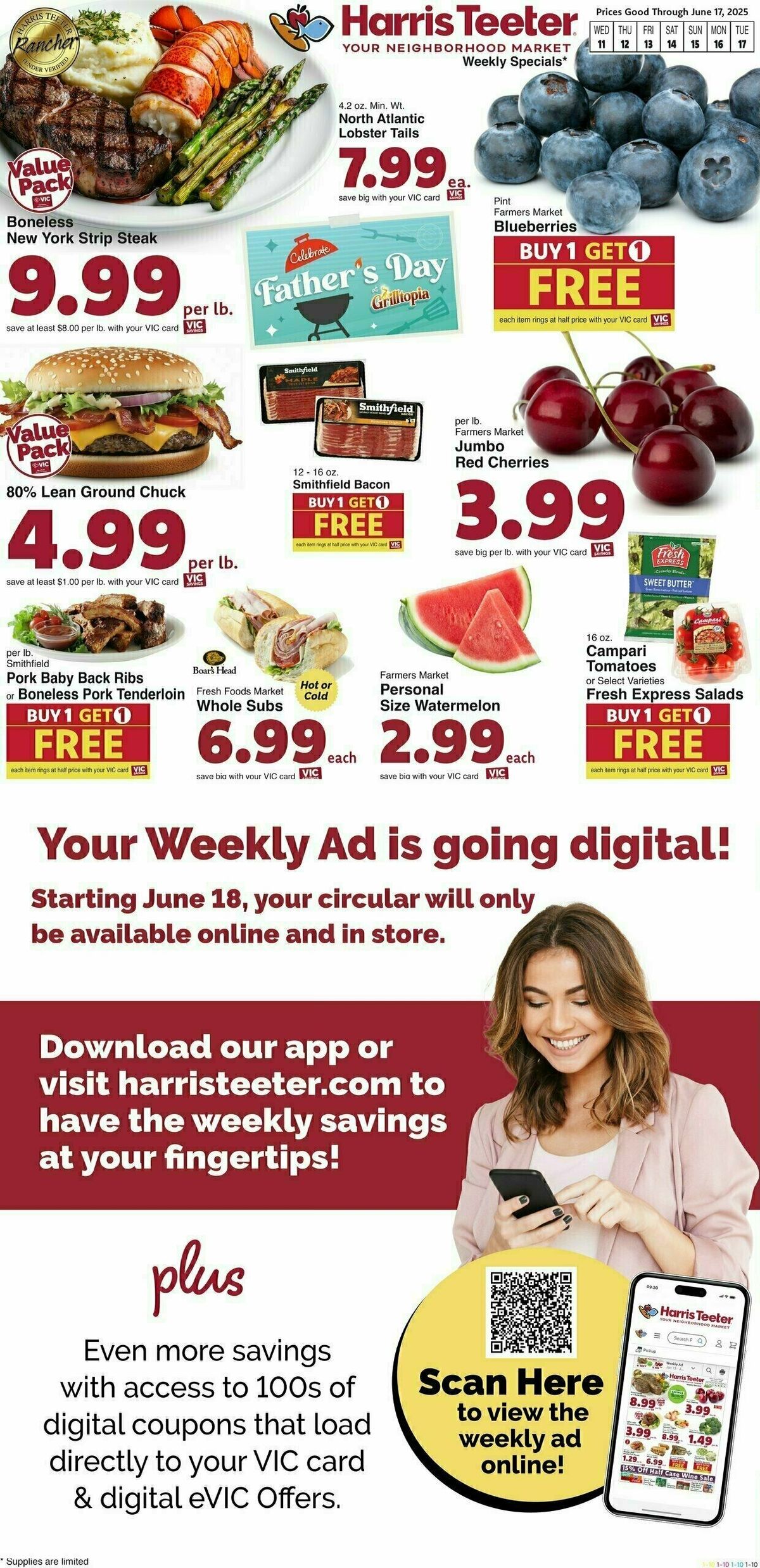 Harris Teeter Weekly Ad from June 11