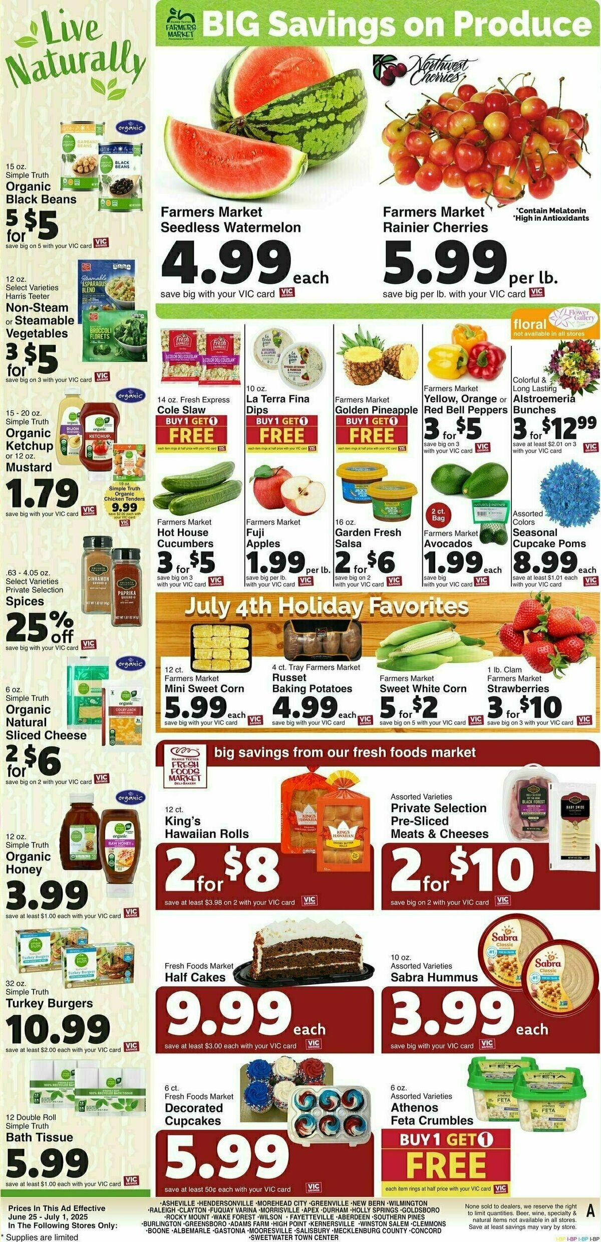 Harris Teeter Weekly Ad from June 25