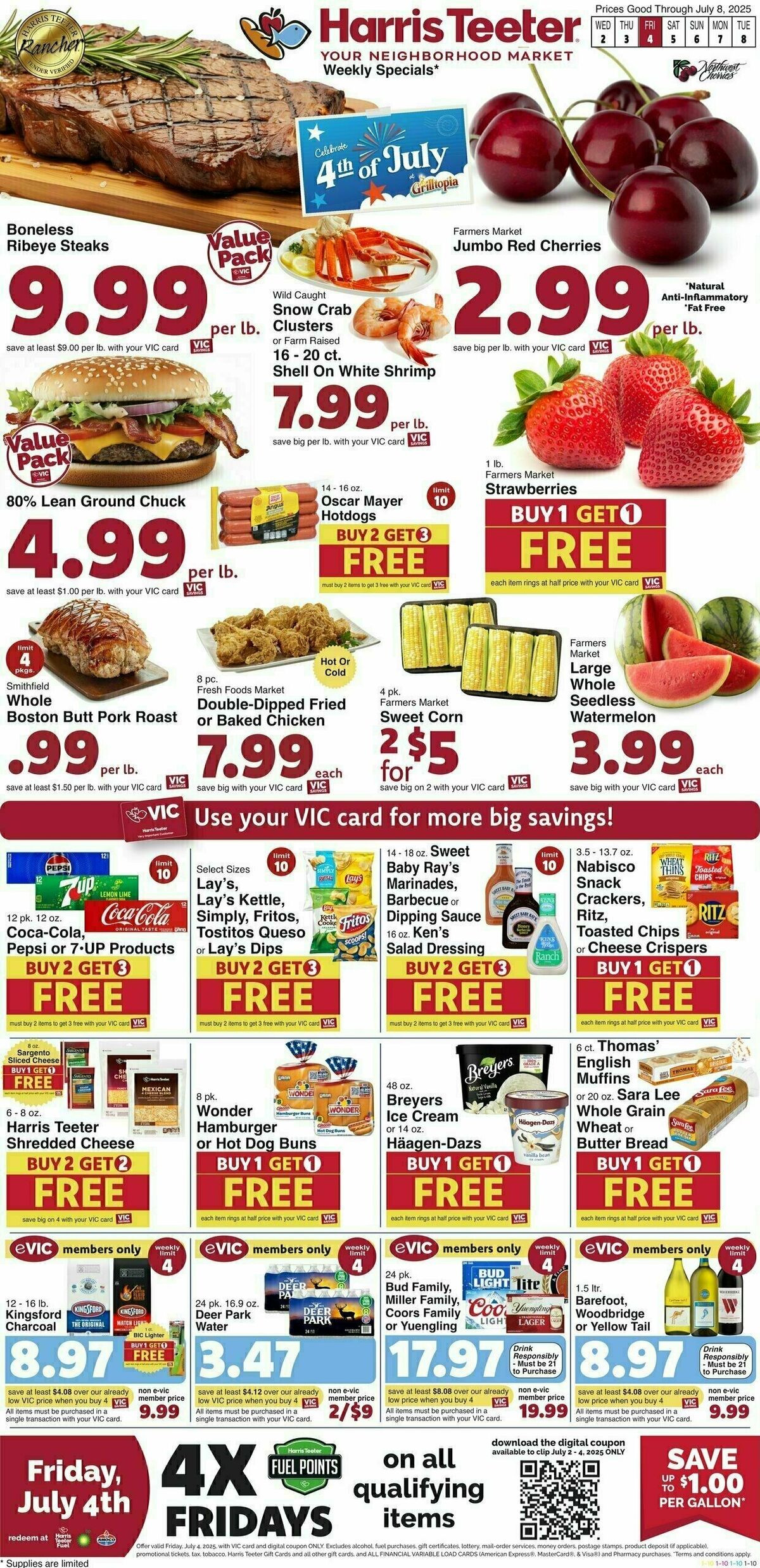 Harris Teeter Weekly Ad from July 2
