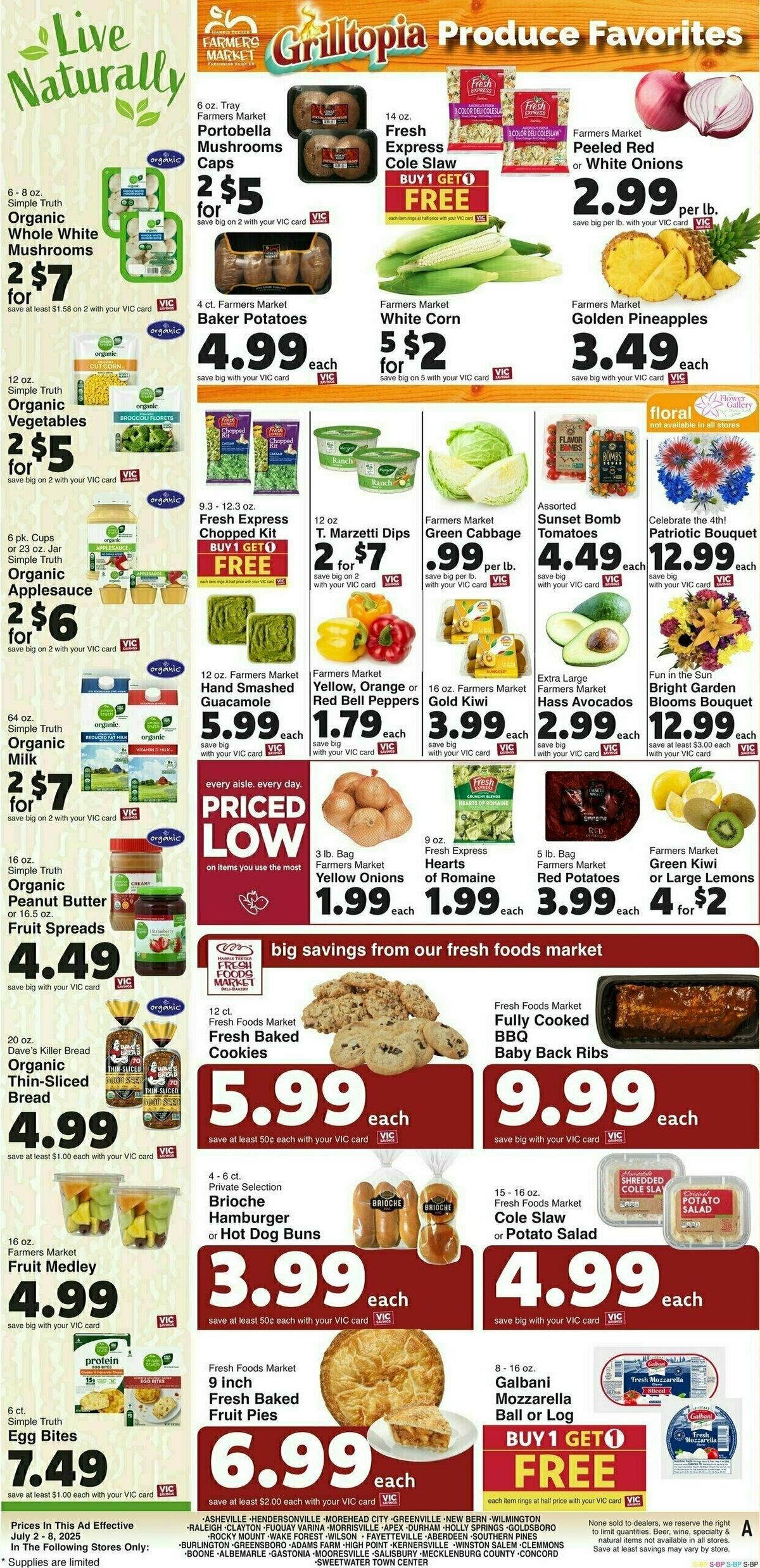 Harris Teeter Weekly Ad from July 2