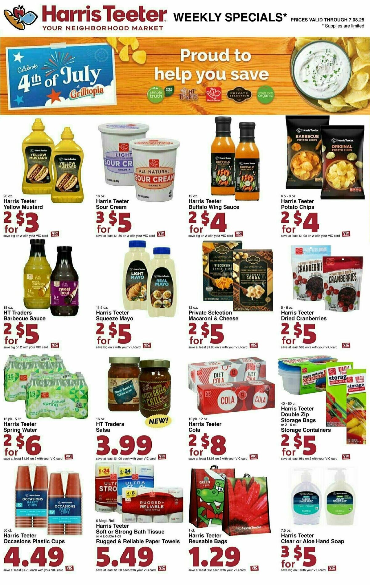 Harris Teeter Weekly Ad from July 2