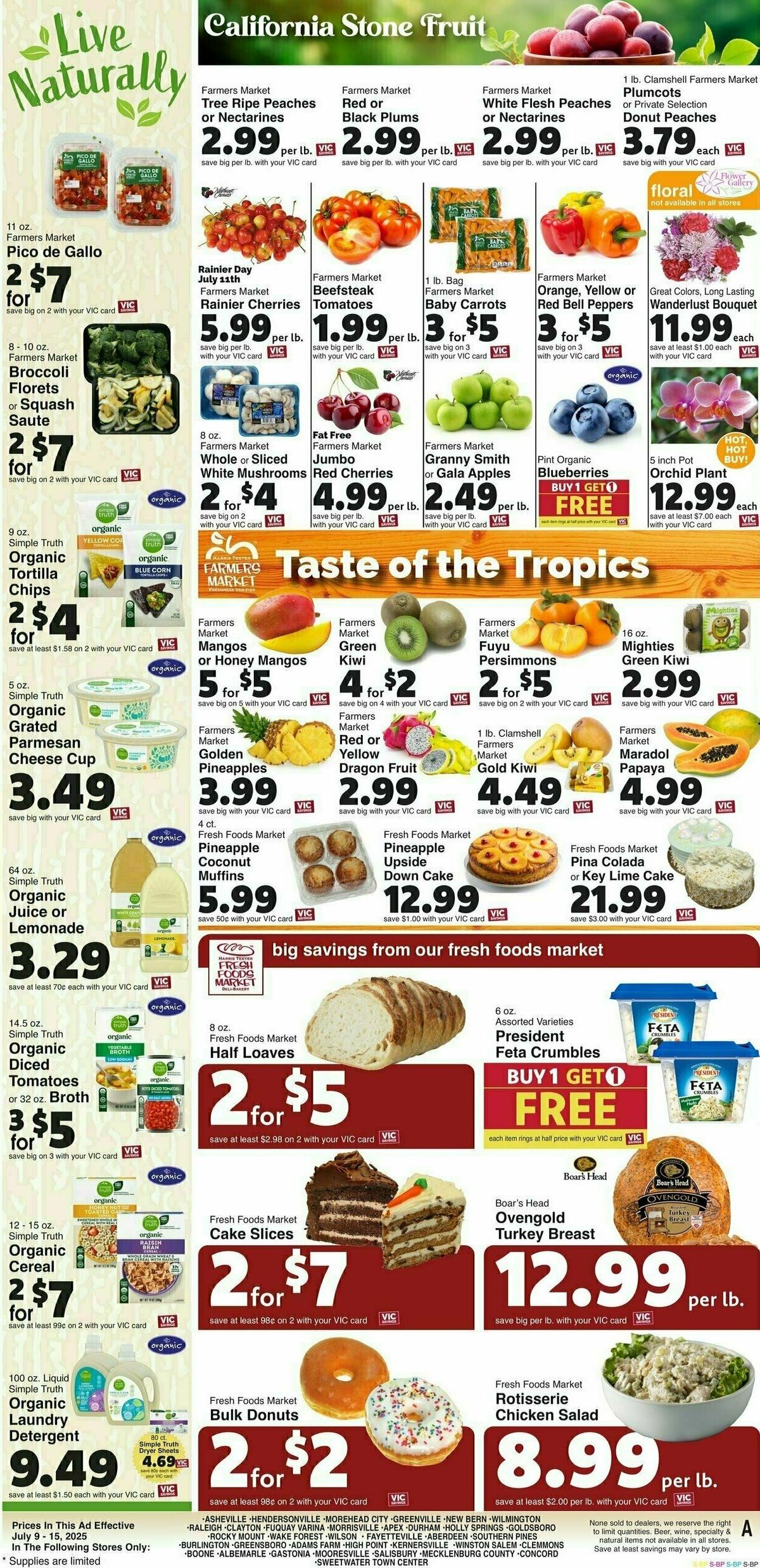 Harris Teeter Weekly Ad from July 9