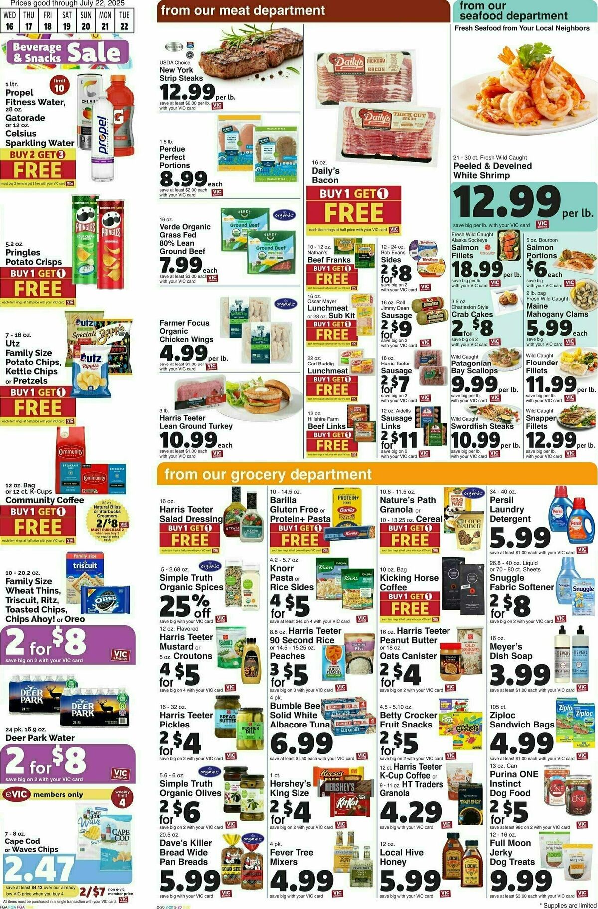 Harris Teeter Weekly Ad from July 16
